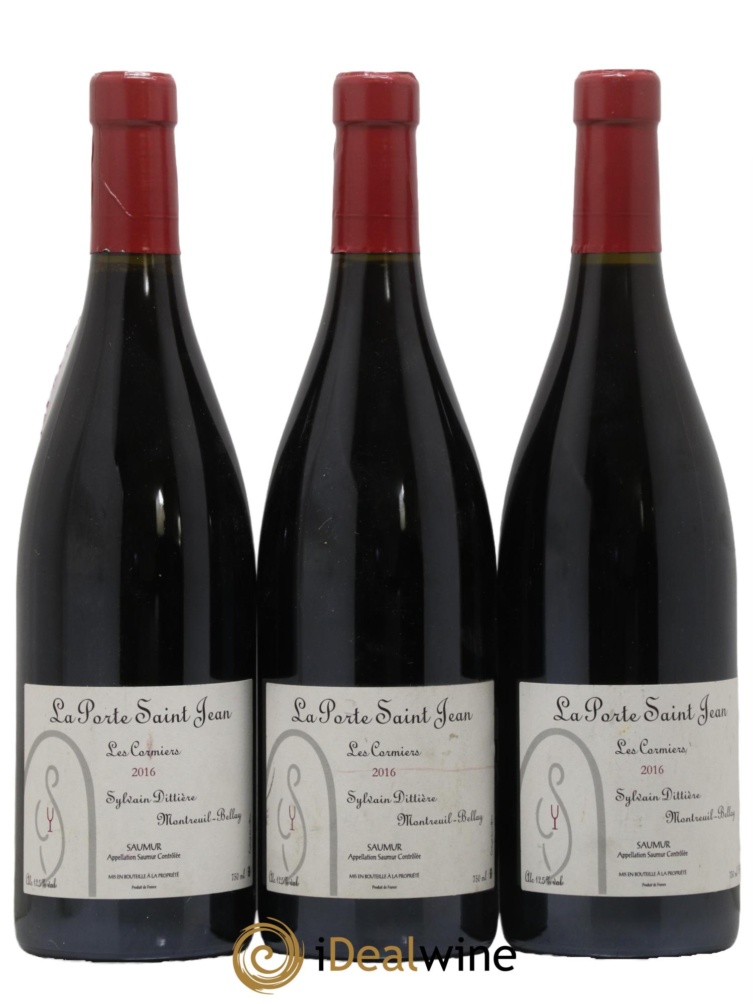 Saumur Les Cormiers La Porte Saint Jean 2016 - Lot de 3 bouteilles - 0