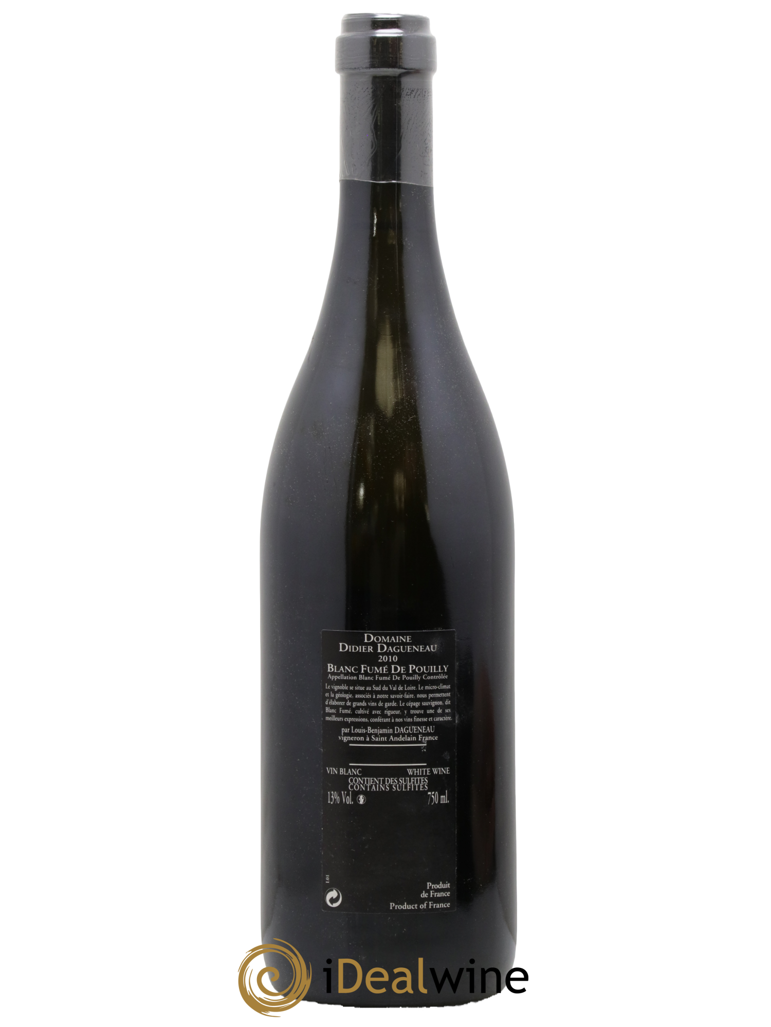 Vin de France (anciennement Pouilly-Fumé) Silex Dagueneau (Domaine Didier - Louis-Benjamin) 2010 - Lot of 1 bottle - 1