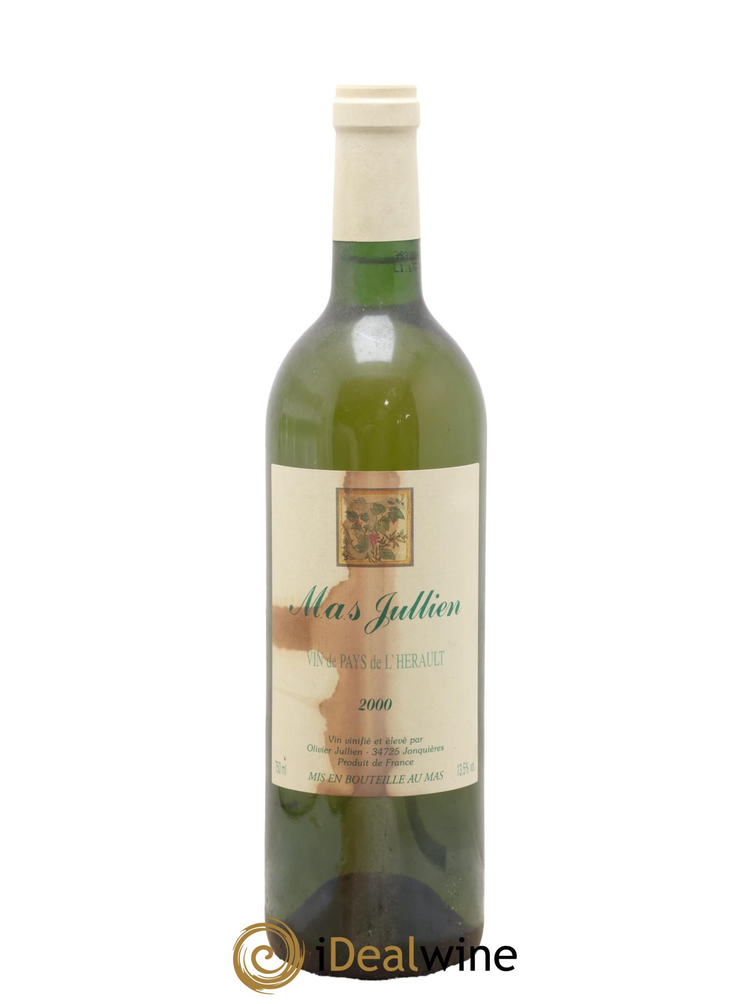 Pays d'Hérault Mas Jullien Olivier Jullien 2000 - Lot de 1 bouteille - 0