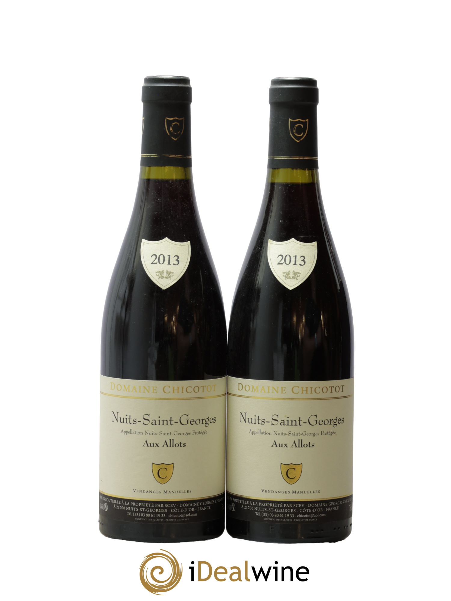Nuits-Saint-Georges Aux Allots Georges Chicotot 2013 - Lot de 2 bouteilles - 0