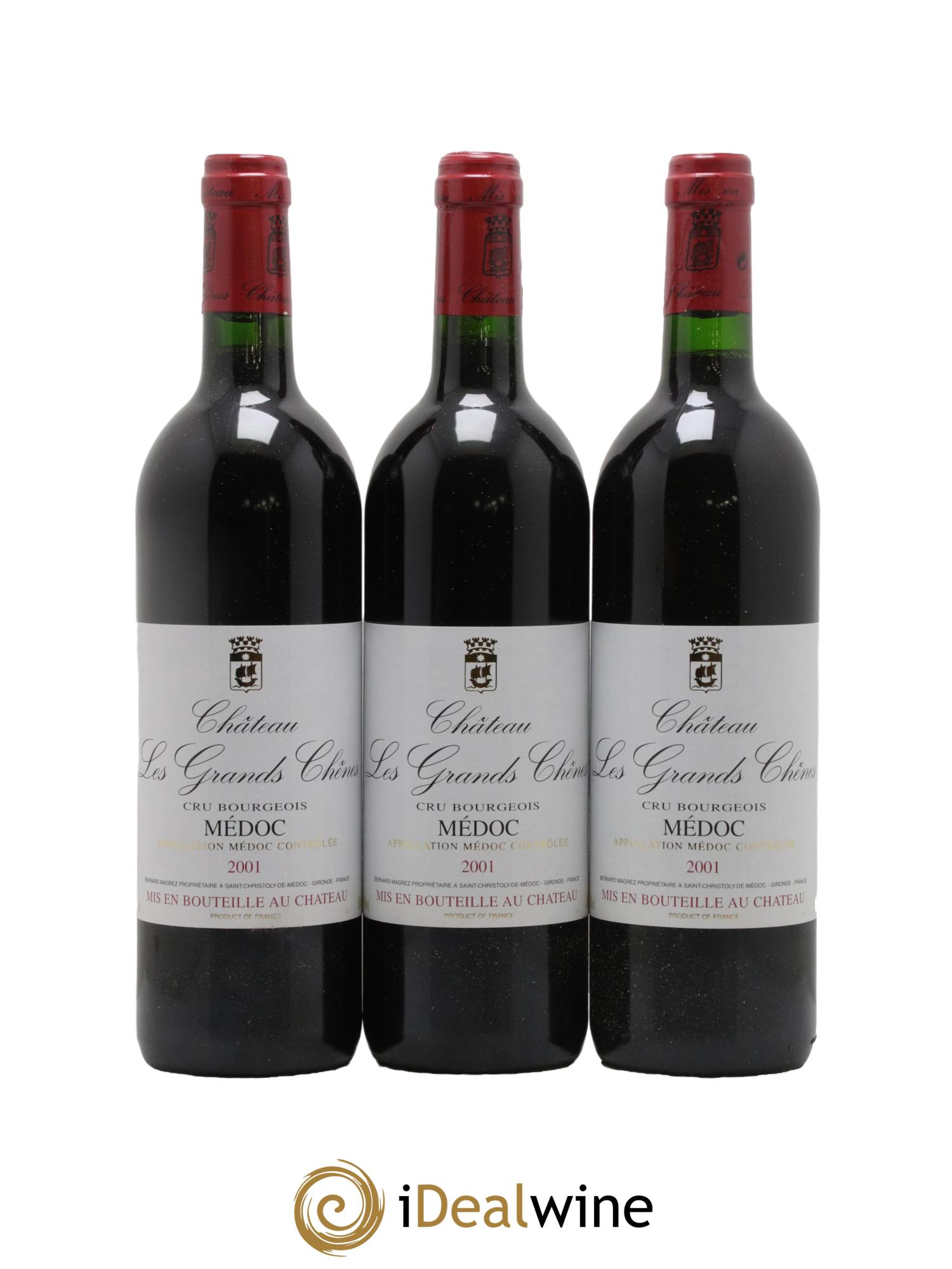 Château Les Grands Chênes 2001 - Lot de 12 bouteilles - 3