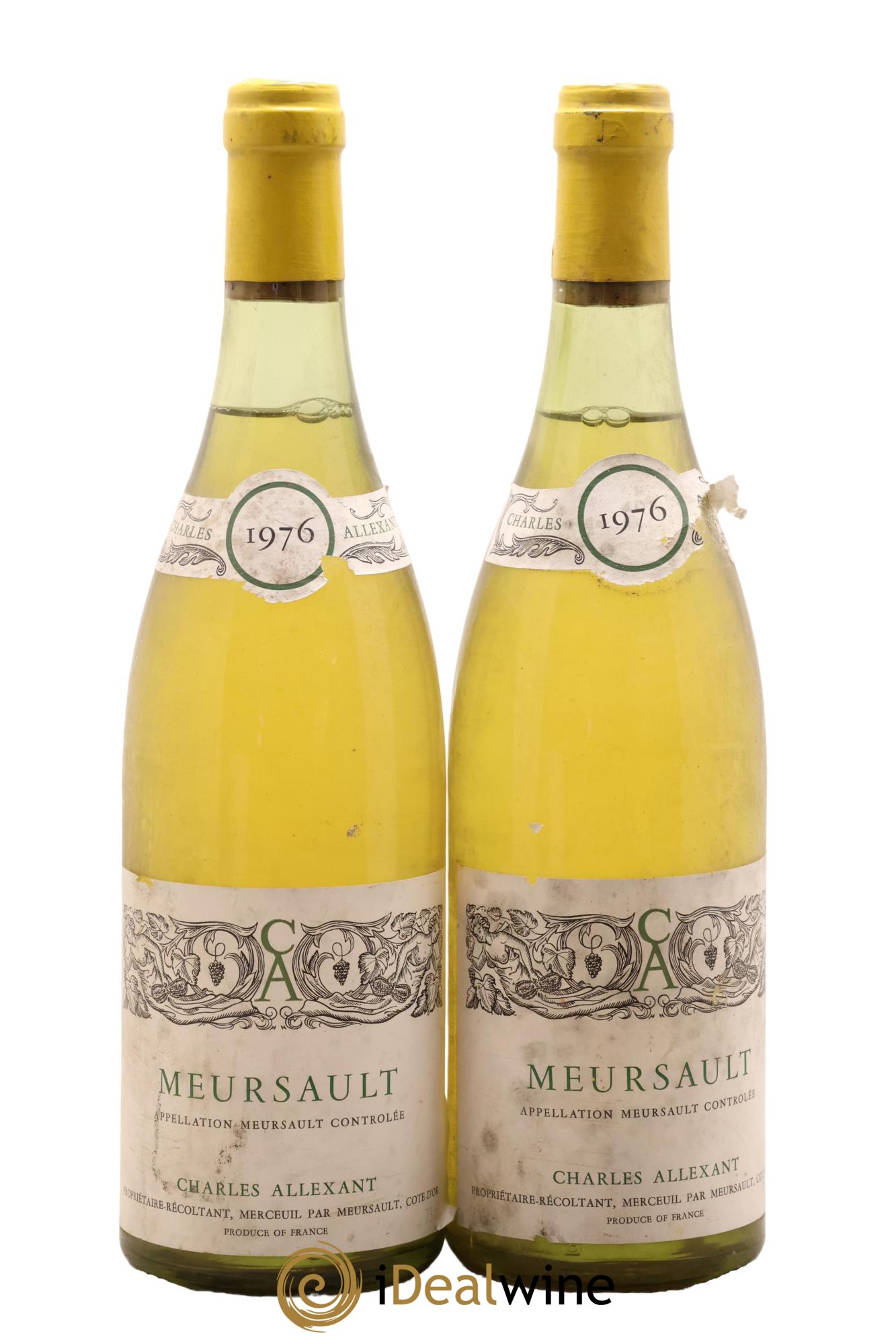 Meursault Charles Allexant 1976 - Lot de 2 bouteilles - 0