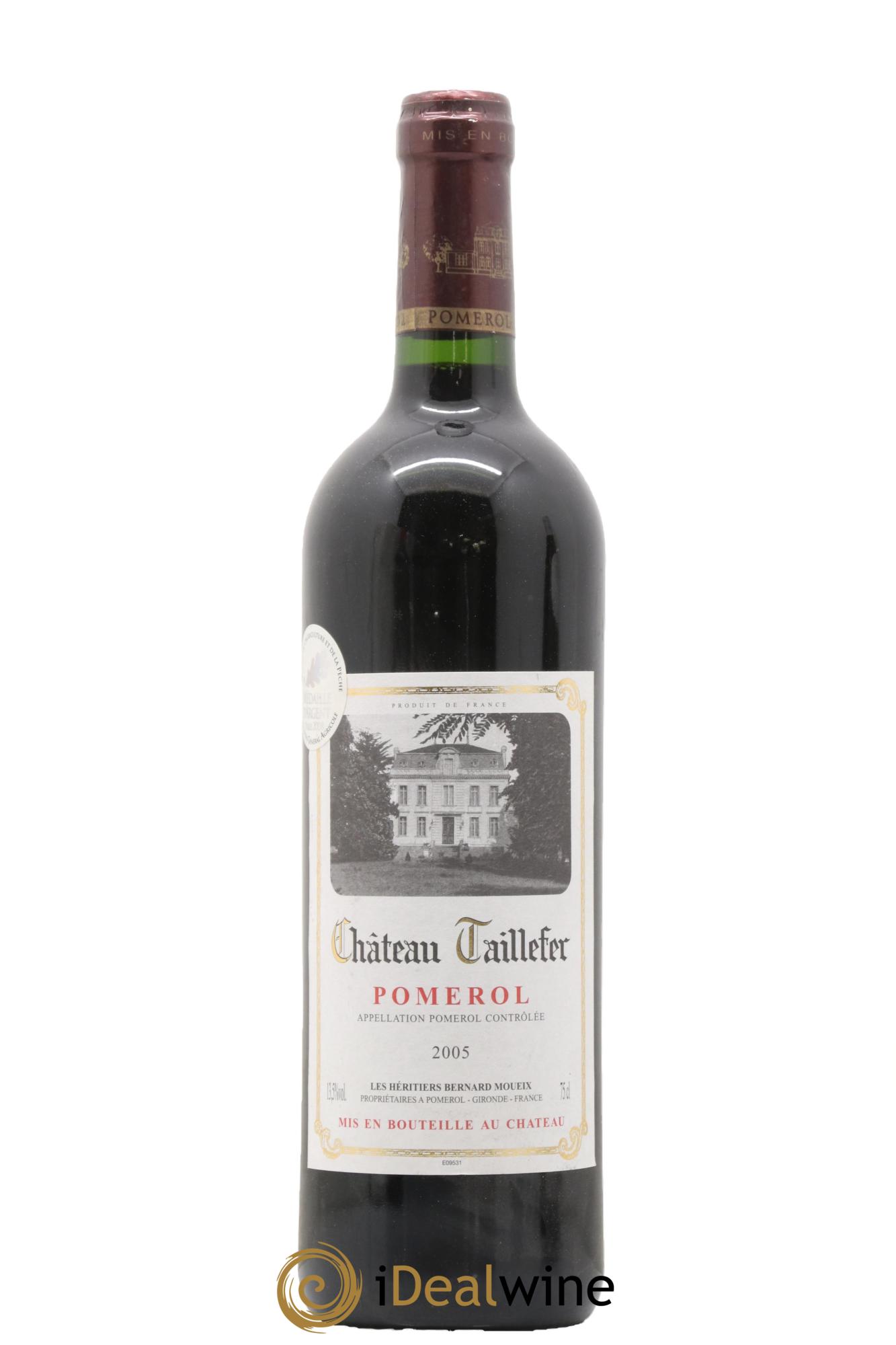 Château Taillefer 2005 - Lot de 1 bouteille - 0