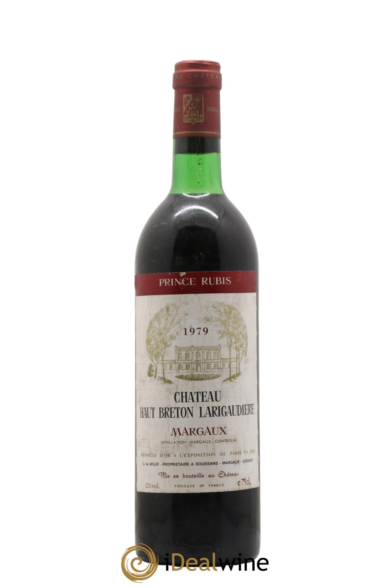 Château Haut Breton Larigaudière Cru Bourgeois 1979 - Lot de 1 bouteille - 0