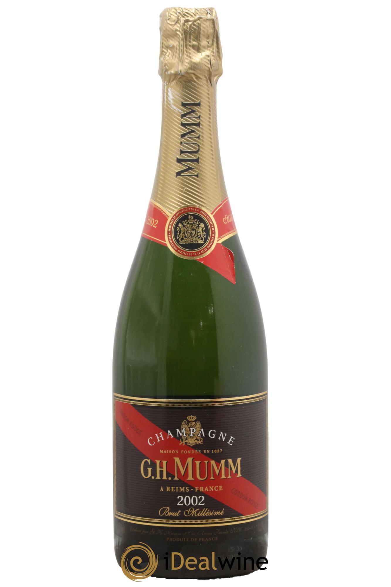 Cordon Rouge Mumm 2002 - Lot de 1 bouteille - 0