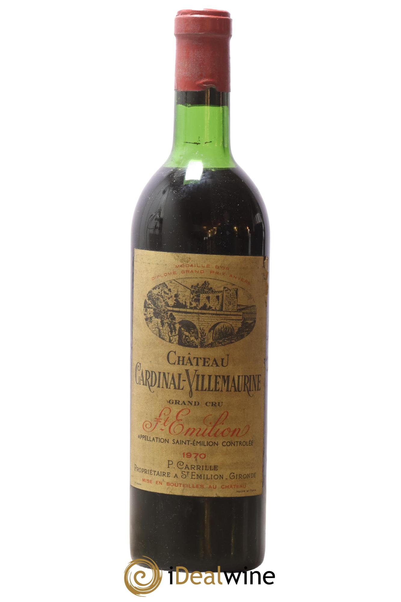 Saint-Émilion Grand Cru Château Cardinal Villemaurine 1970 - Lotto di 1 bottiglia - 0
