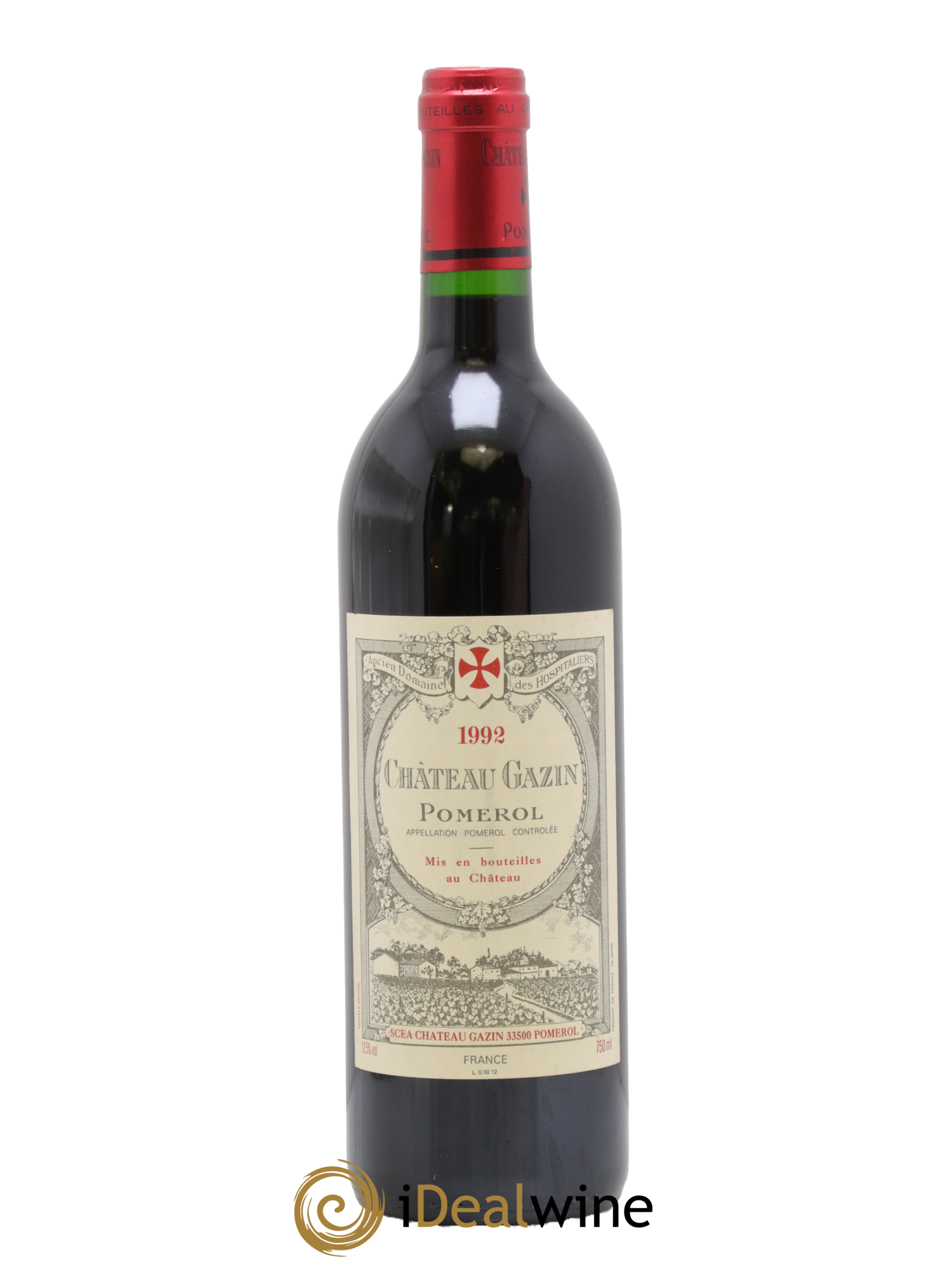 Château Gazin 1992 - Lot de 1 bouteille - 0