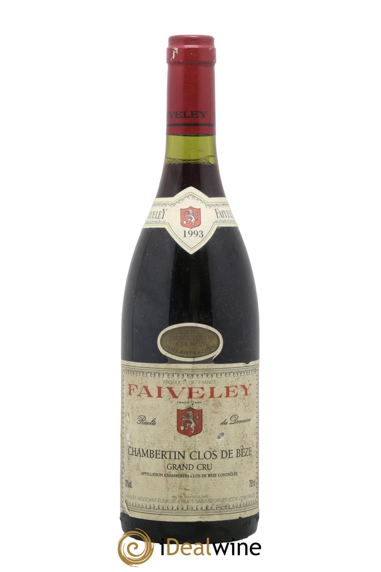 Chambertin Clos de Bèze Grand Cru Faiveley 1993 - Lot de 1 bouteille - 0