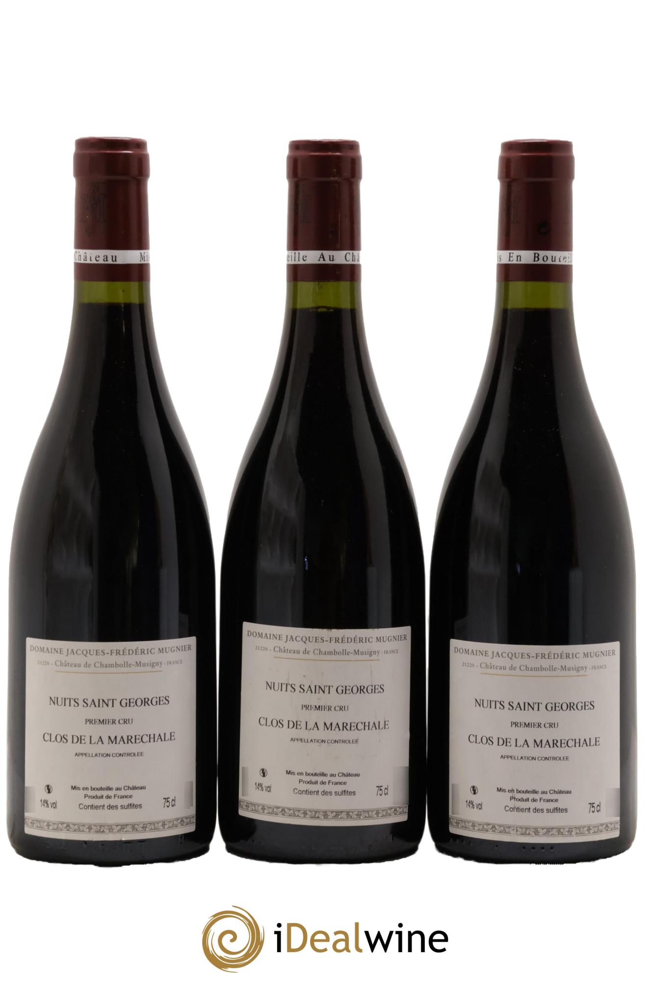 Nuits-Saint-Georges 1er Cru Clos de La Maréchale Jacques-Frédéric Mugnier  2016 - Lot de 3 bouteilles - 1