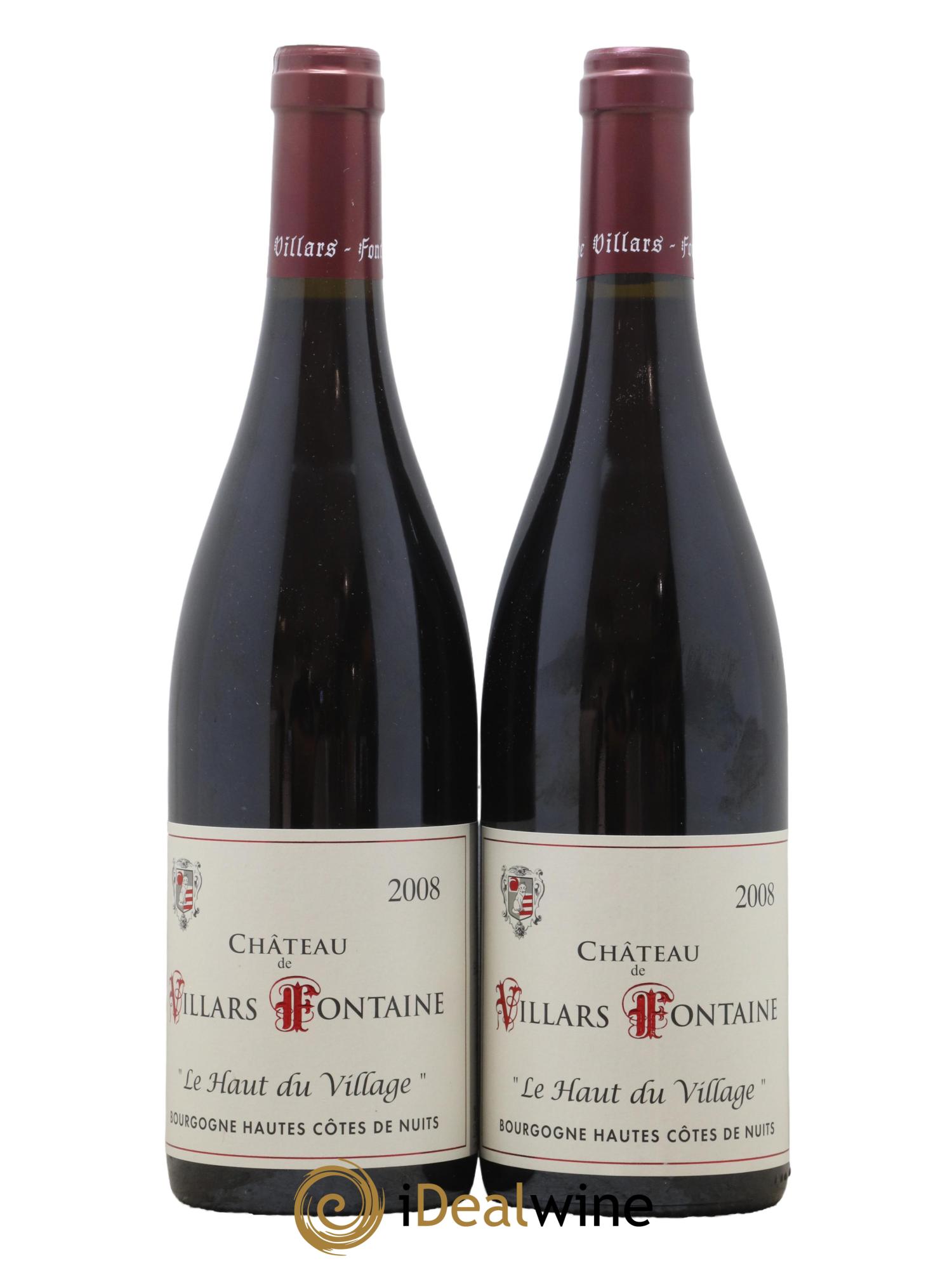 Hautes-Côtes de Nuits Le Haut du Village Domaine de Villars Fontaine 2008 - Lot de 2 bouteilles - 0