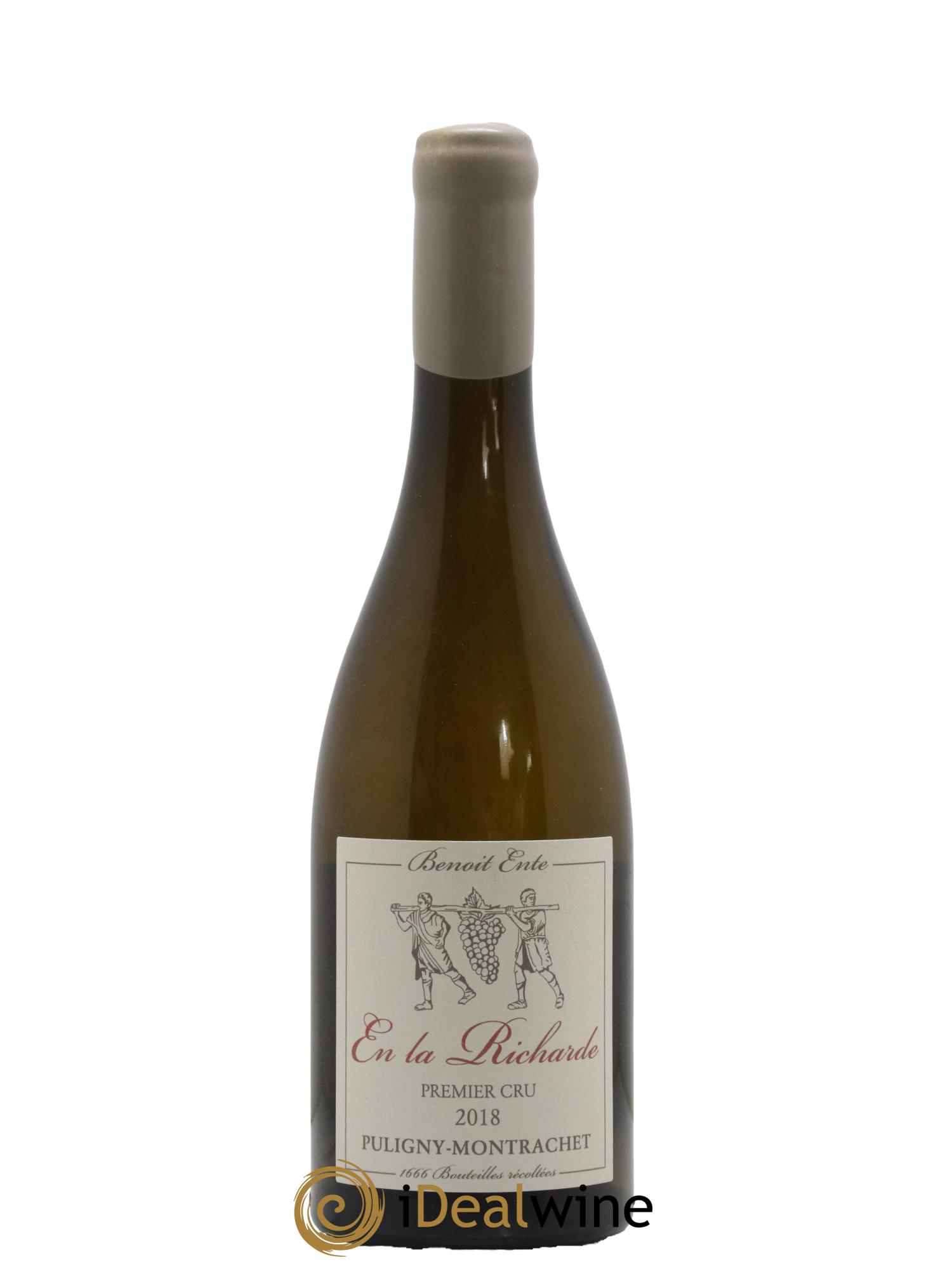 Puligny-Montrachet 1er Cru Folatières En la Richarde Benoit Ente 2018 - Lot de 1 bouteille - 0