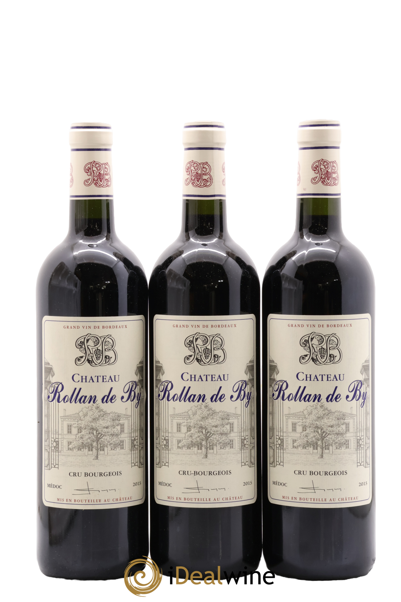 Château Rollan de By Cru Bourgeois 2015 - Lot of 3 bottles - 0