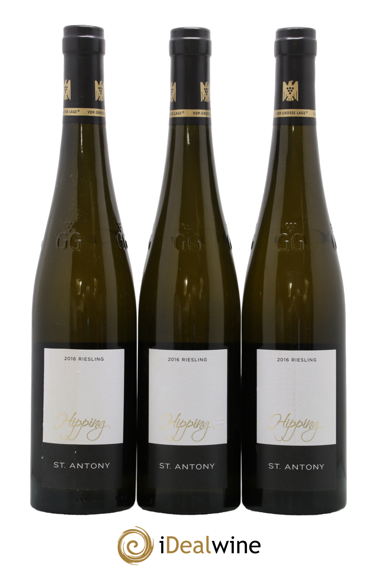 Allemagne Rheinhessen Riesling Sankt Antony Nierstein Hipping Großes Gewächs Trocken 2016 - Posten von 3 Flaschen - 0