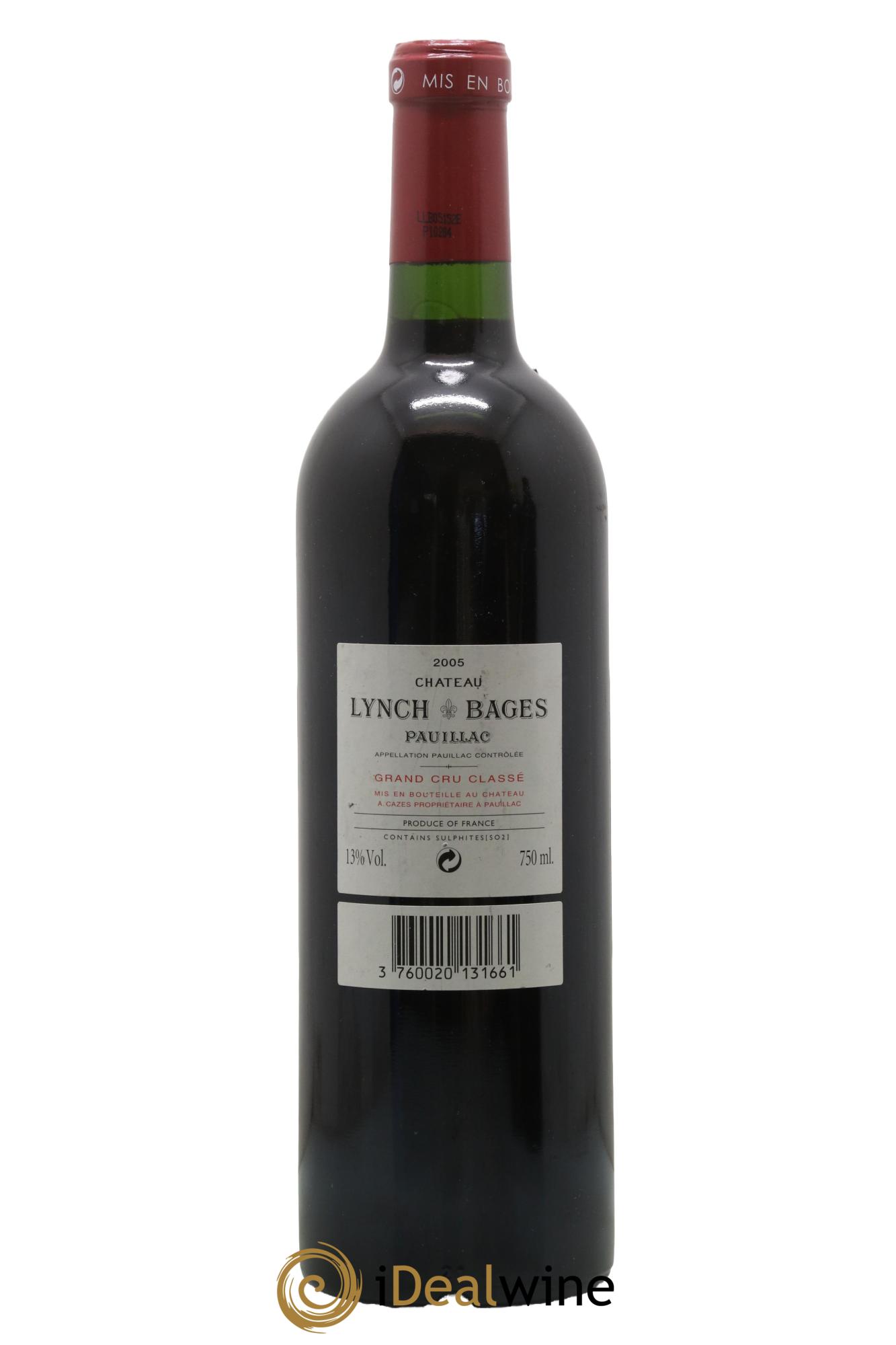 Château Lynch Bages 5ème Grand Cru Classé 2005 - Lotto di 1 bottiglia - 1