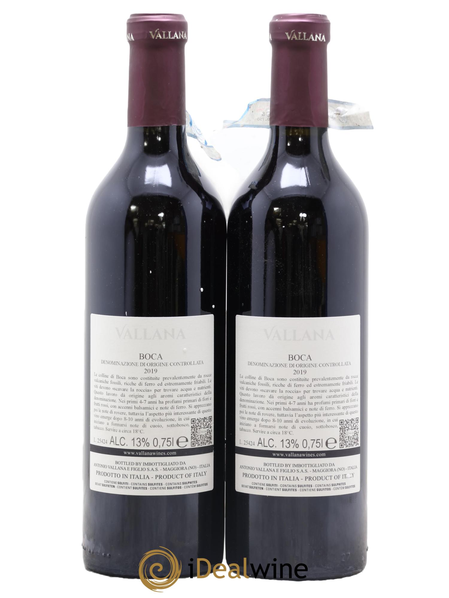 Piémont Vallana Boca 2019 - Lot de 2 bouteilles - 1
