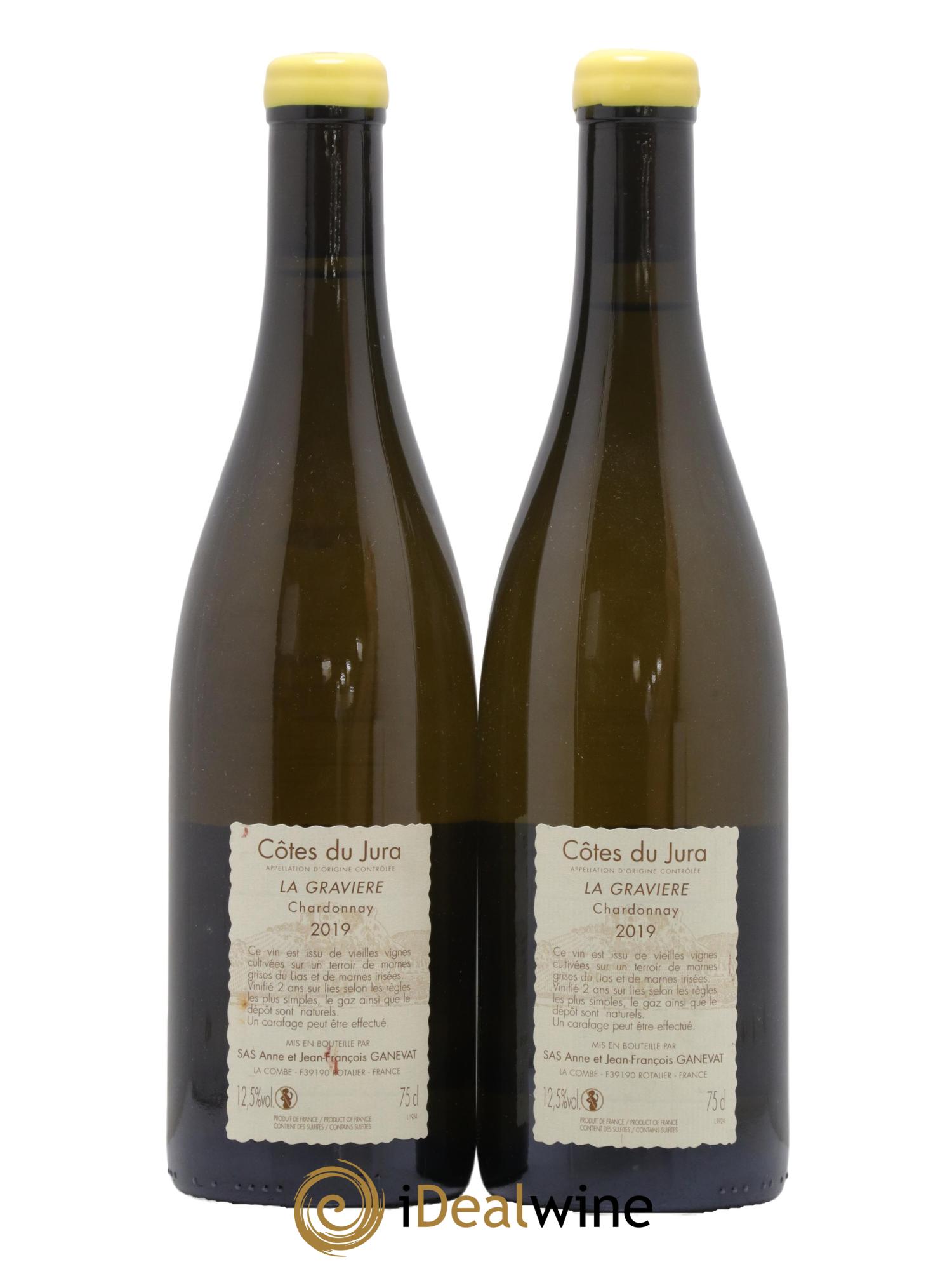 Côtes du Jura La Gravière Anne et Jean François Ganevat 2019 - Lotto di 2 bottiglie - 1