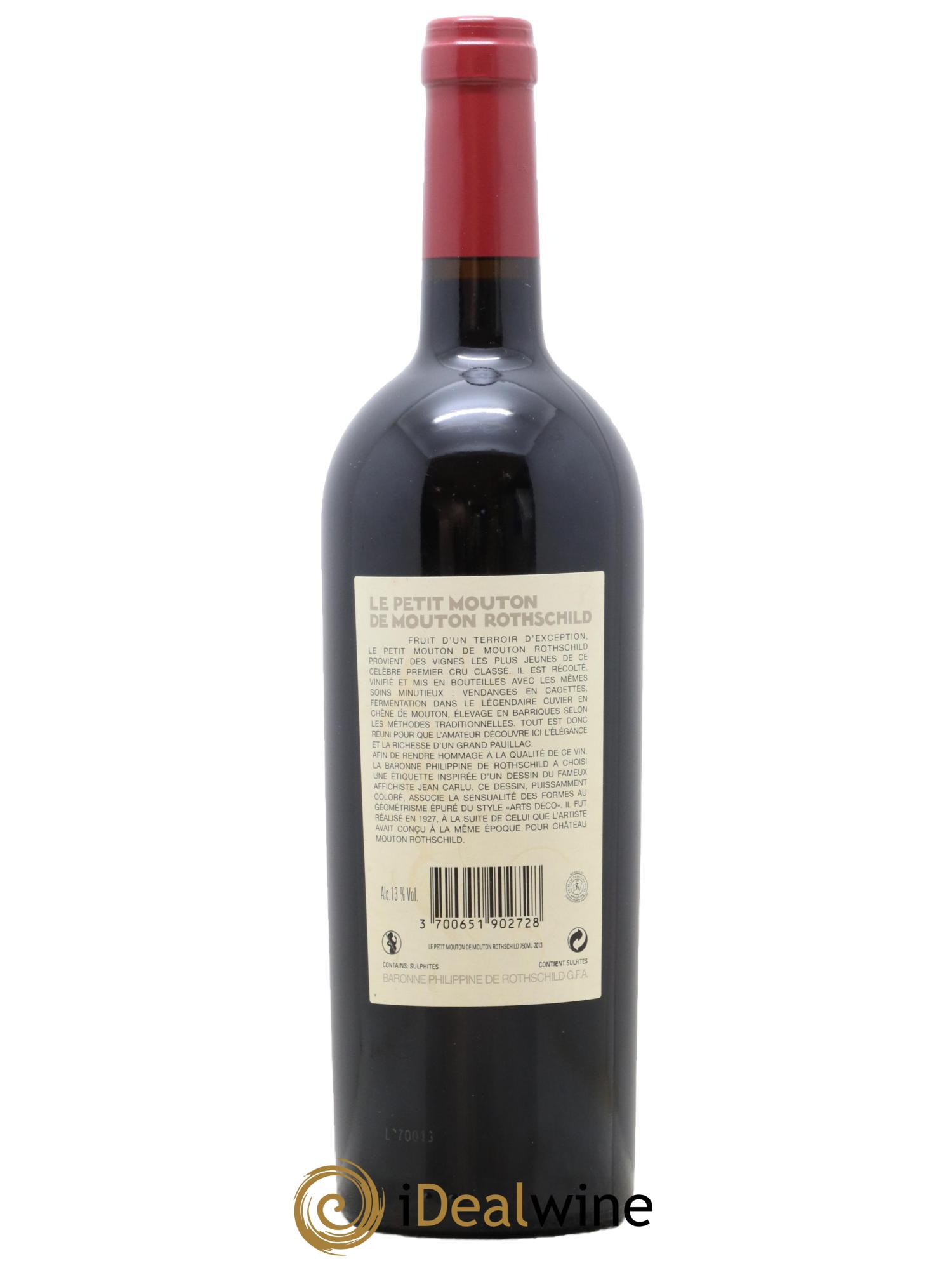 Petit Mouton Second Vin 2013 - Lot de 1 bouteille - 1