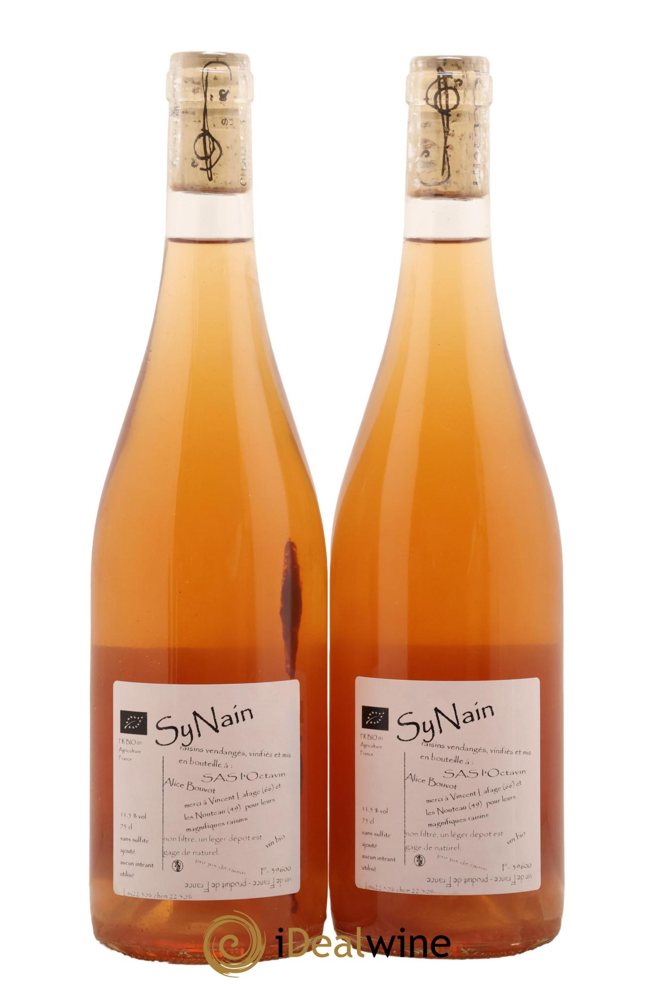 Vin de France Synain Syrah Chenin Alice Bouvot 2022 - Lot de 2 bouteilles - 1