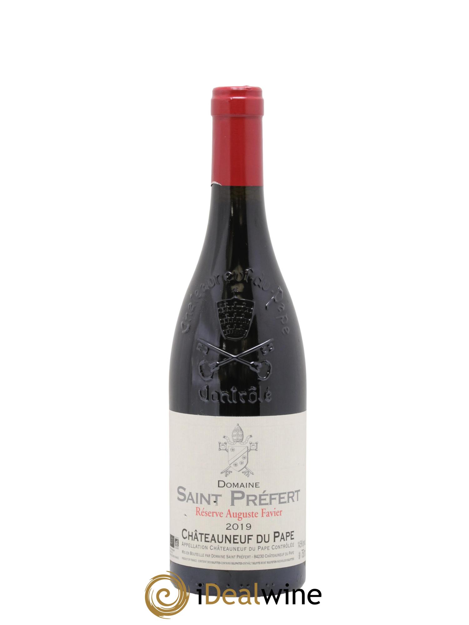 Châteauneuf-du-Pape Réserve Auguste Favier Domaine Saint-Préfert 2019 - Lot de 1 bouteille - 0