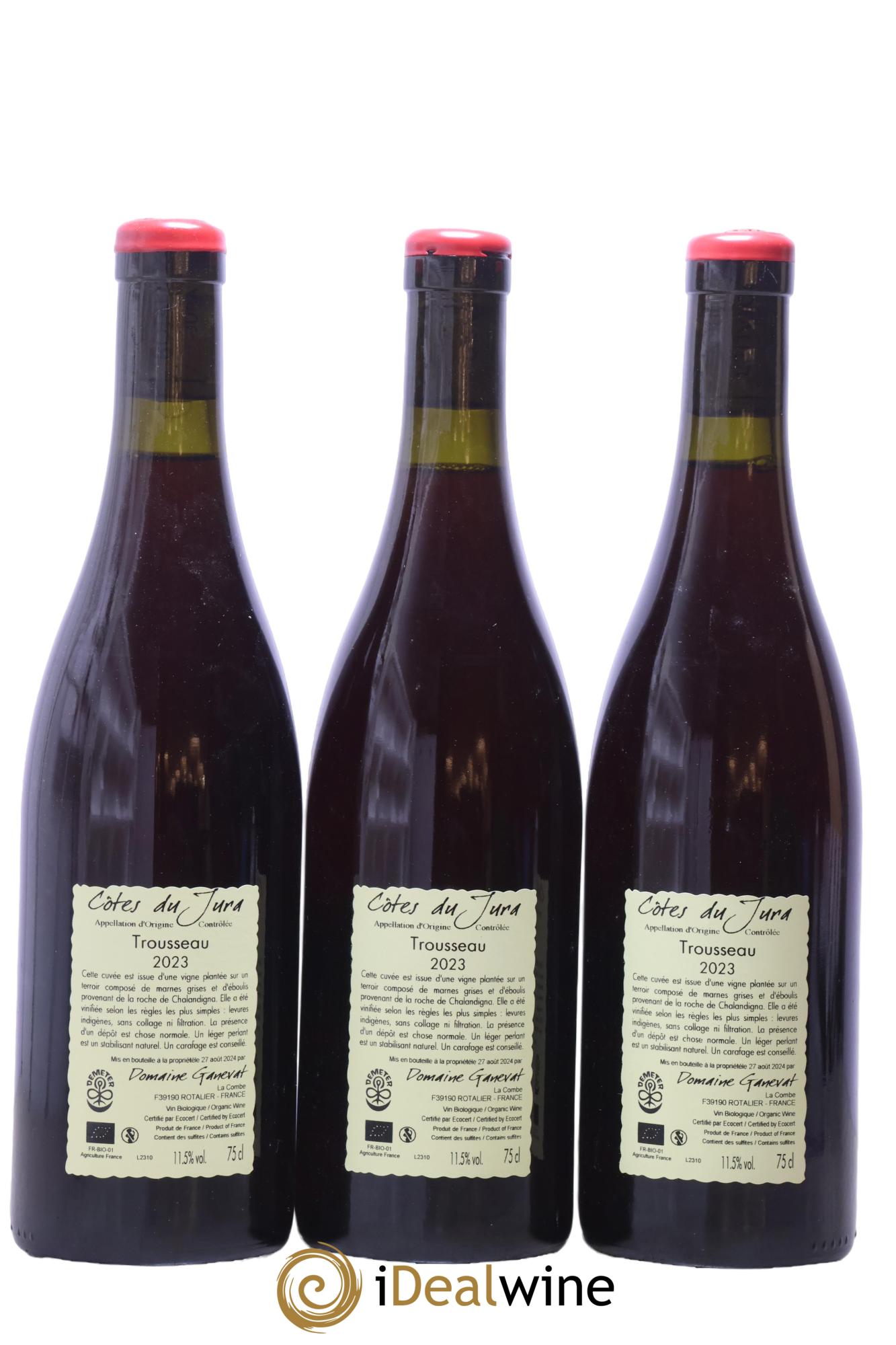 Côtes du Jura Plein Sud Jean-François Ganevat (Domaine) 2023 - Lotto di 3 bottiglie - 1