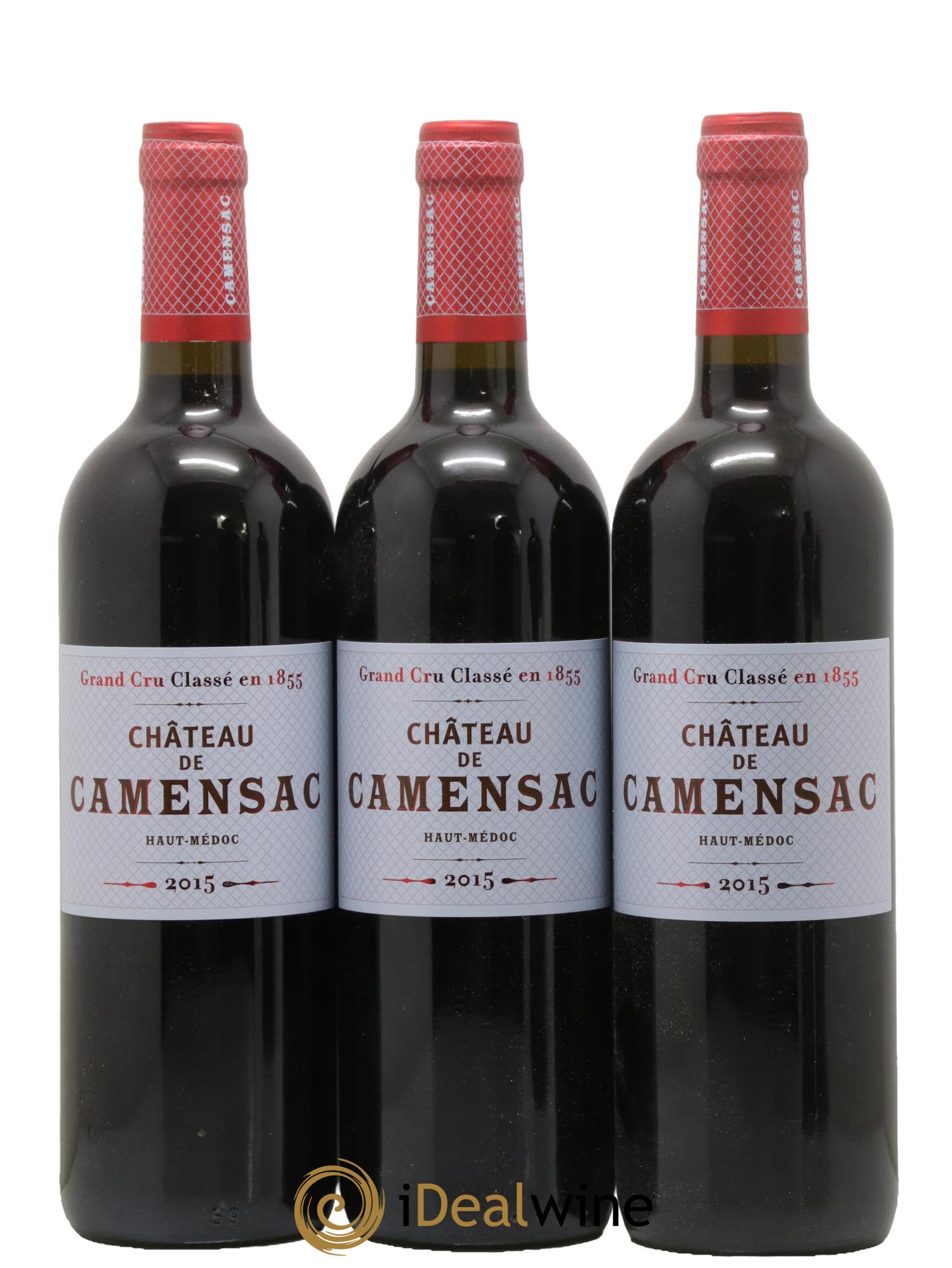 Château Camensac 5ème Grand Cru Classé 2015 - Lot de 3 bouteilles - 0