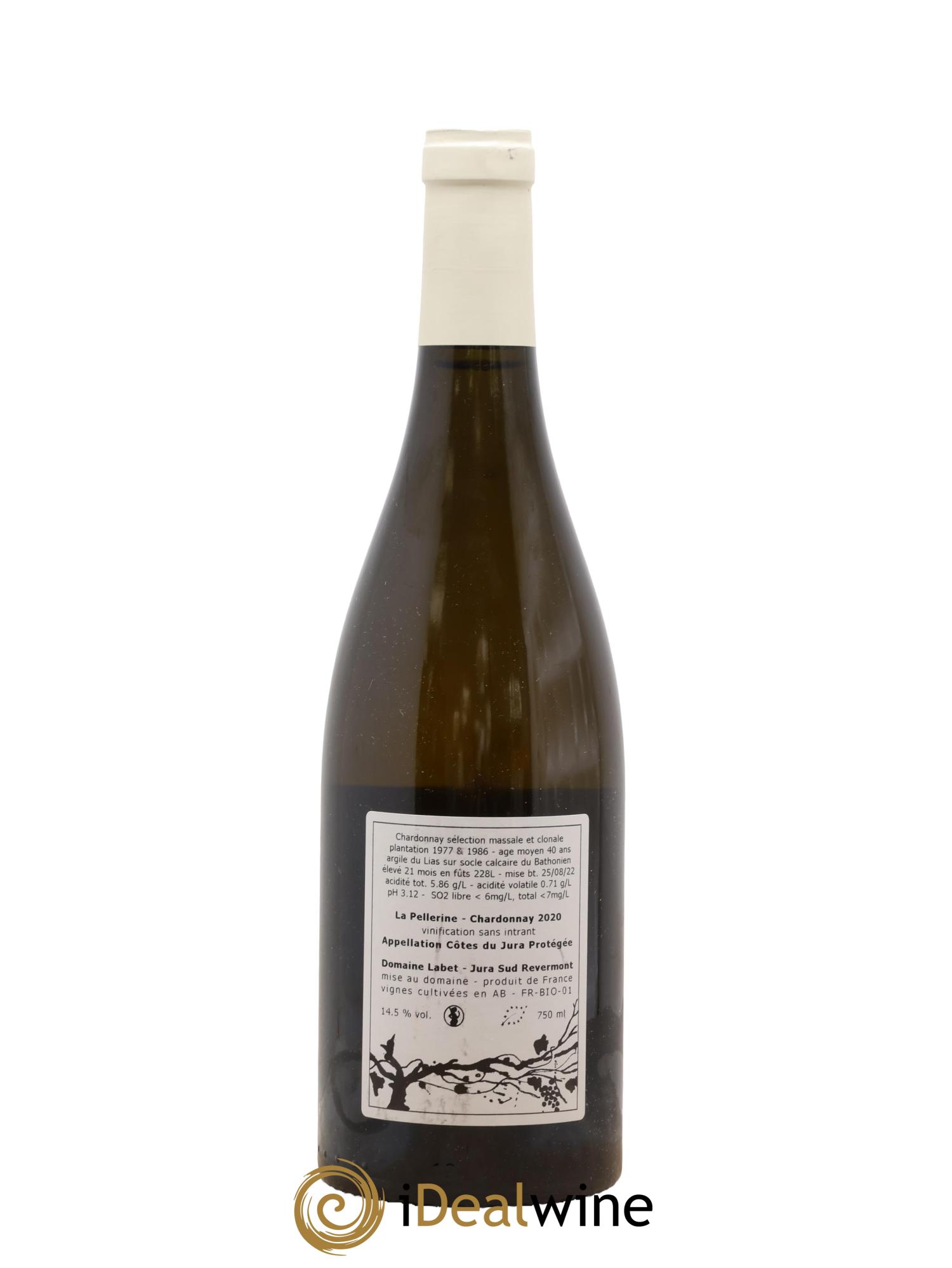 Côtes du Jura Chardonnay La Pellerine Romain - Julien  - Charline Labet 2020 - Lot of 1 bottle - 1