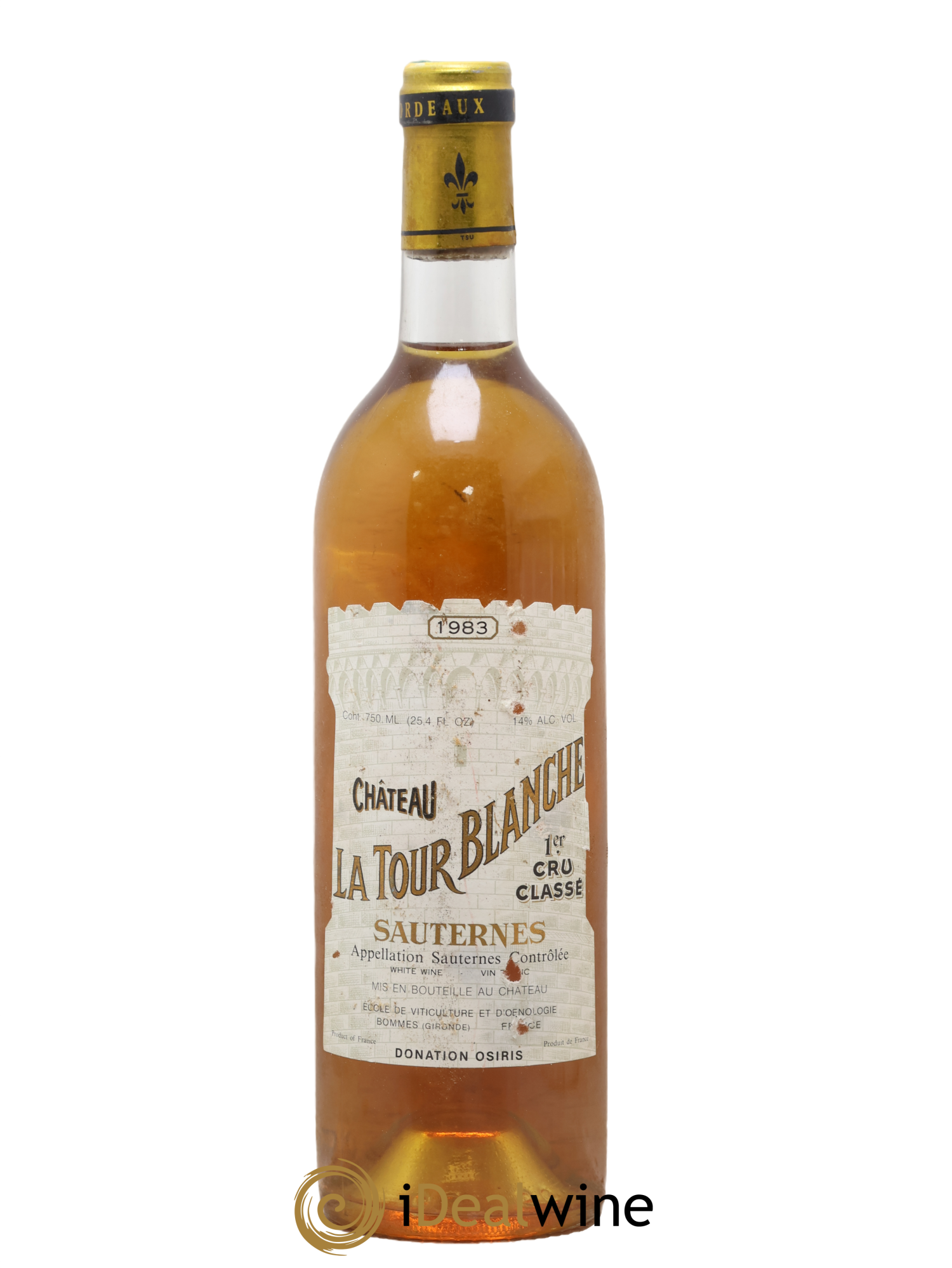 Château la Tour Blanche 1er Grand Cru Classé 1983 - Lot de 1 bouteille - 0