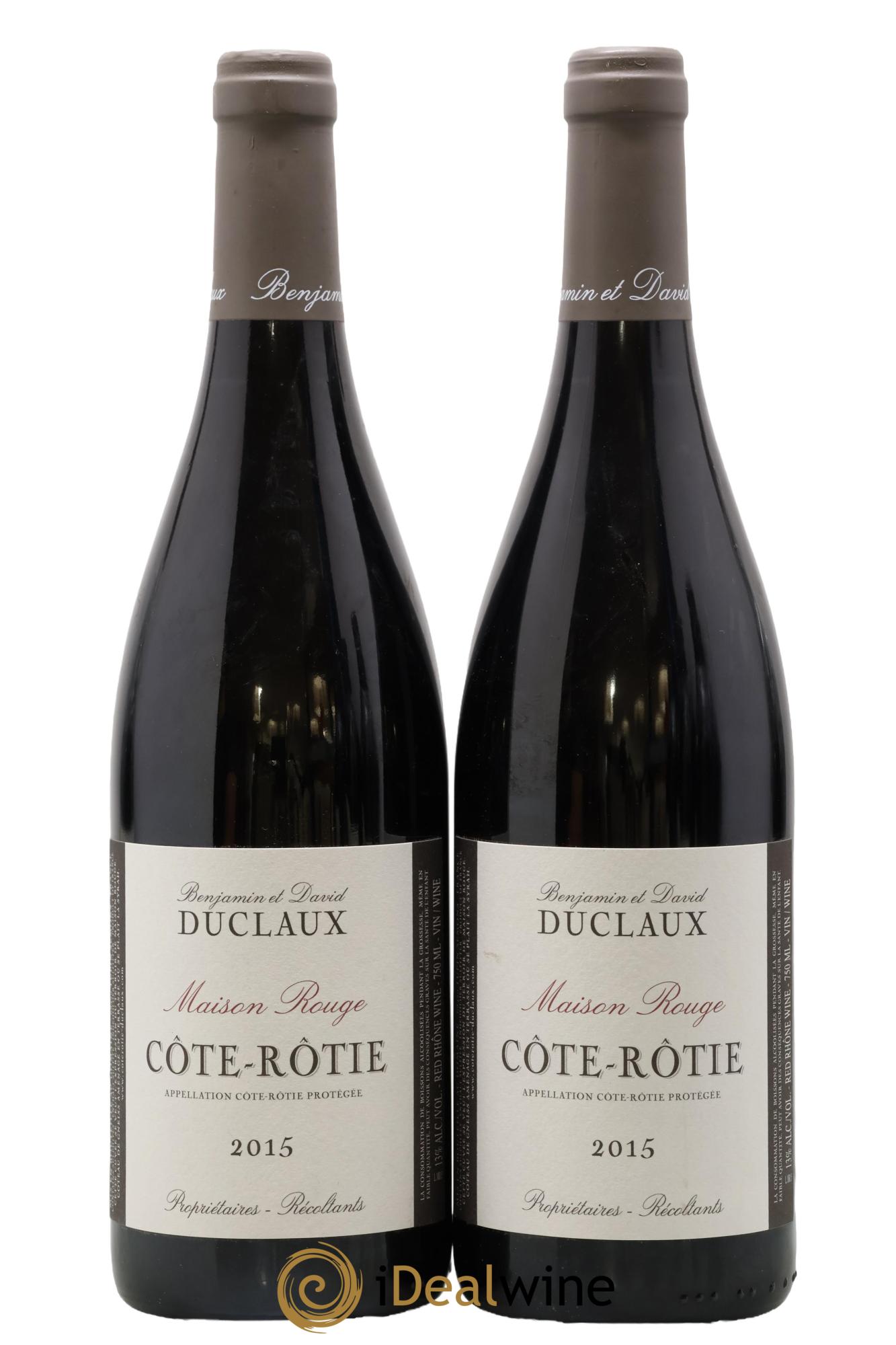 Côte-Rôtie Maison Rouge Domaine Duclaux 2015 - Lot of 2 bottles - 0
