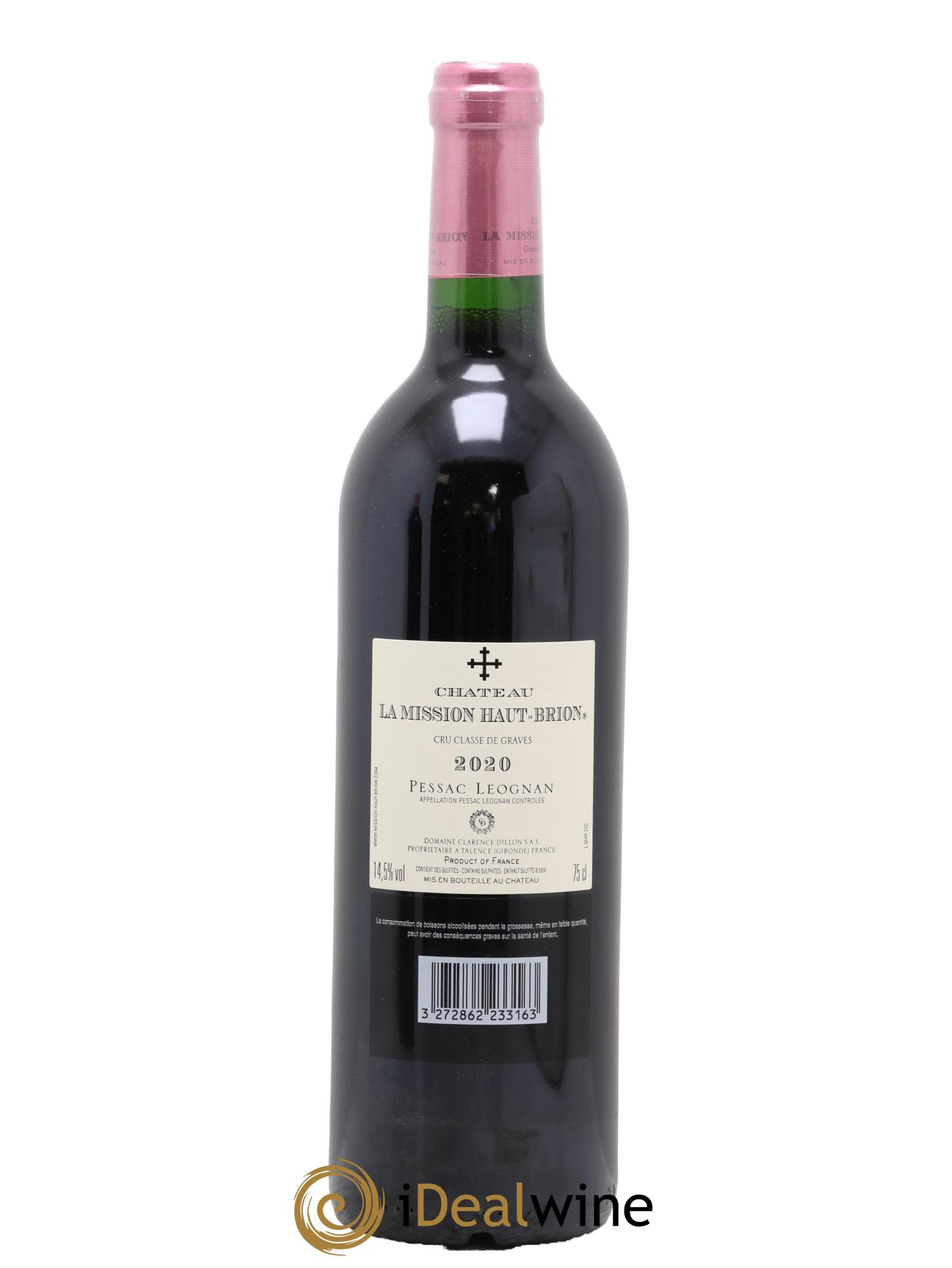Château la Mission Haut-Brion Cru Classé de Graves 2020 - Lot of 1 bottle - 1