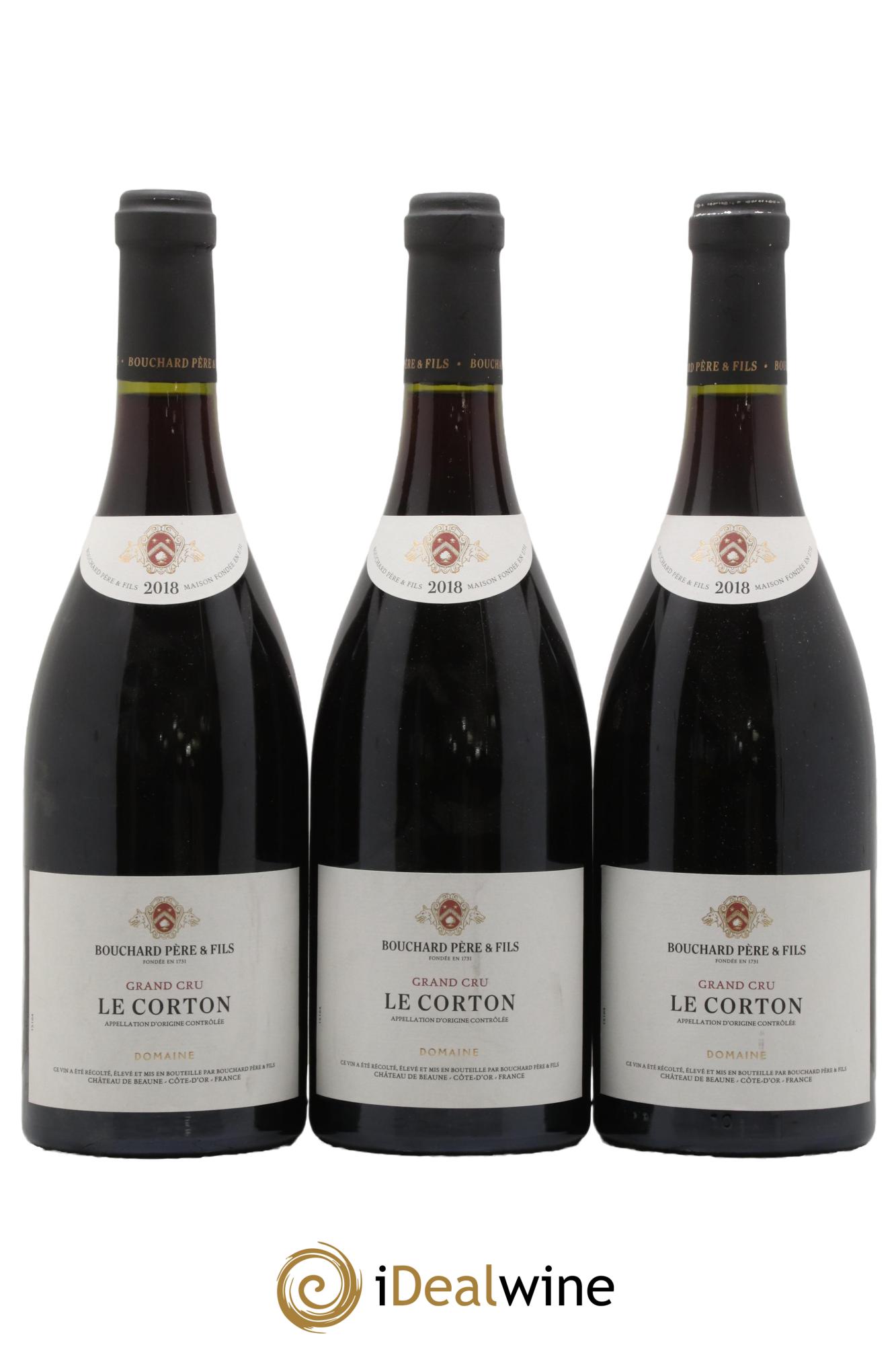 Corton Grand Cru Le Corton Bouchard Père & Fils  2018 - Posten von 3 Flaschen - 0