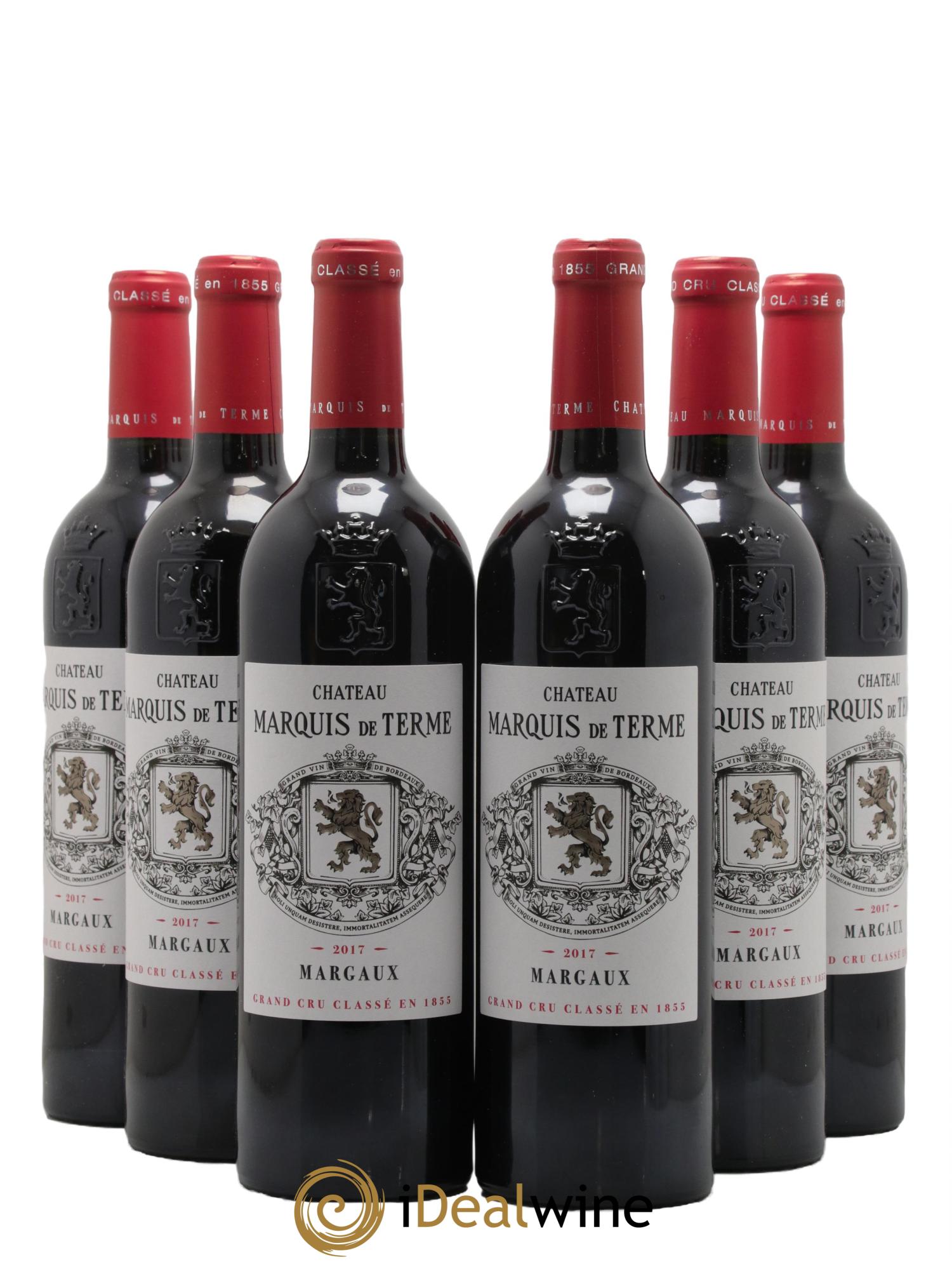 Château Marquis de Terme 4ème Grand Cru Classé 2017 - Lot de 6 bouteilles - 0
