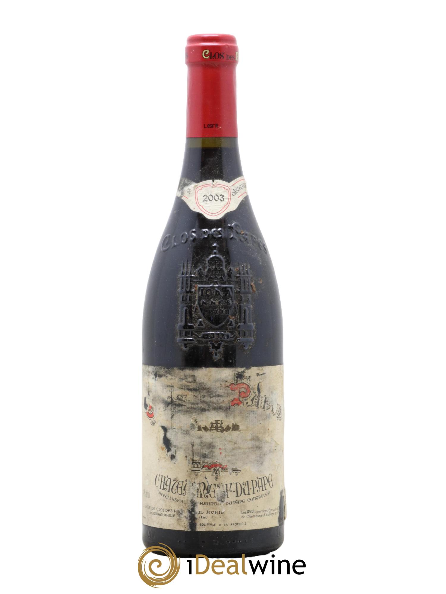 Châteauneuf-du-Pape Clos des Papes - Paul Avril 2003 - Lot de 1 bouteille - 0