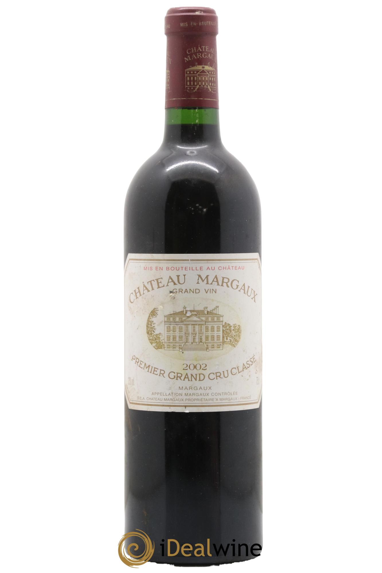 Château Margaux 1er Grand Cru Classé 2002 - Lot de 1 bouteille - 0
