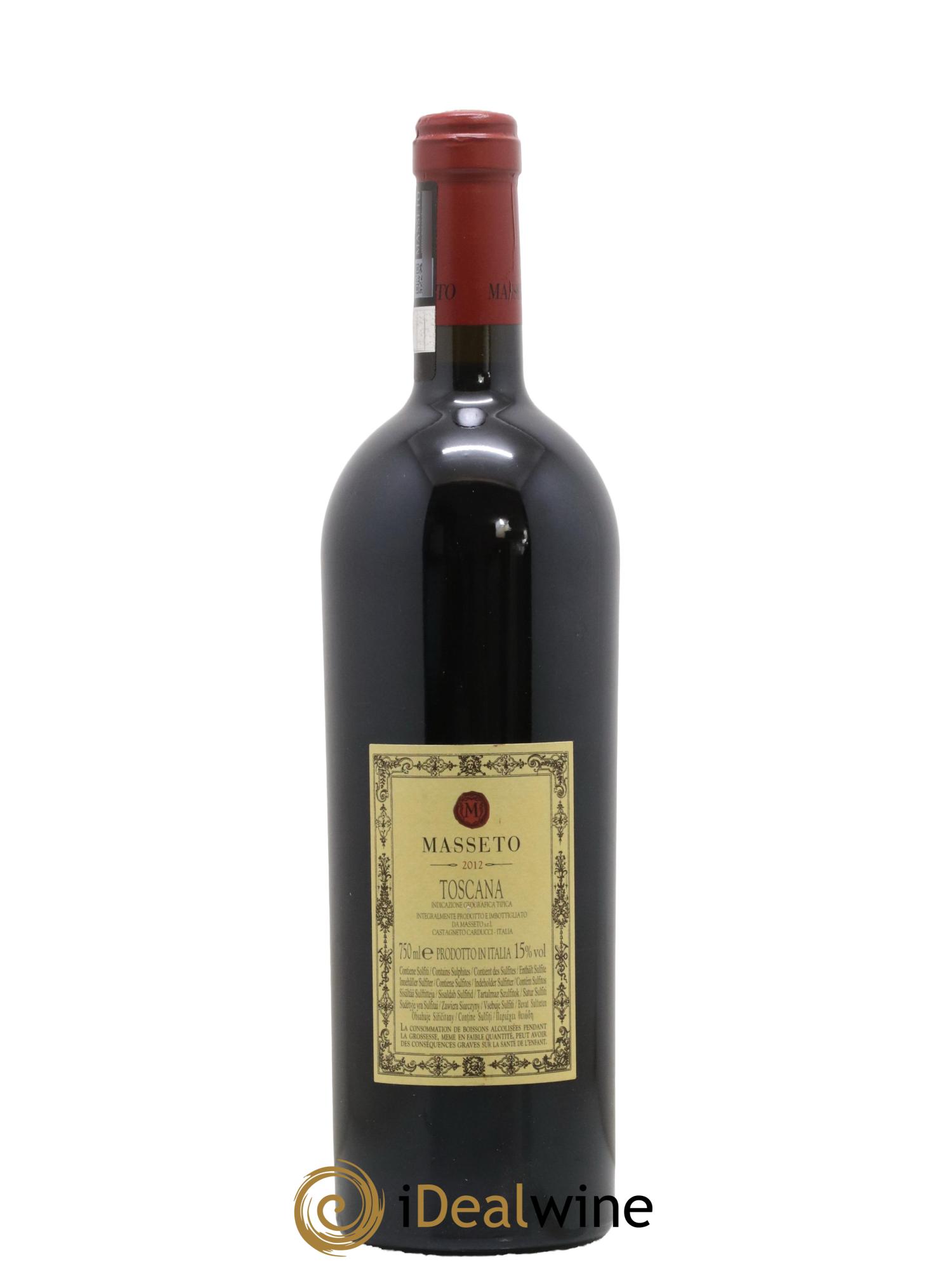 Toscana IGT Tenuta Dell'Ornellaia Masseto Frescobaldi 2012 - Lot de 1 bouteille - 1