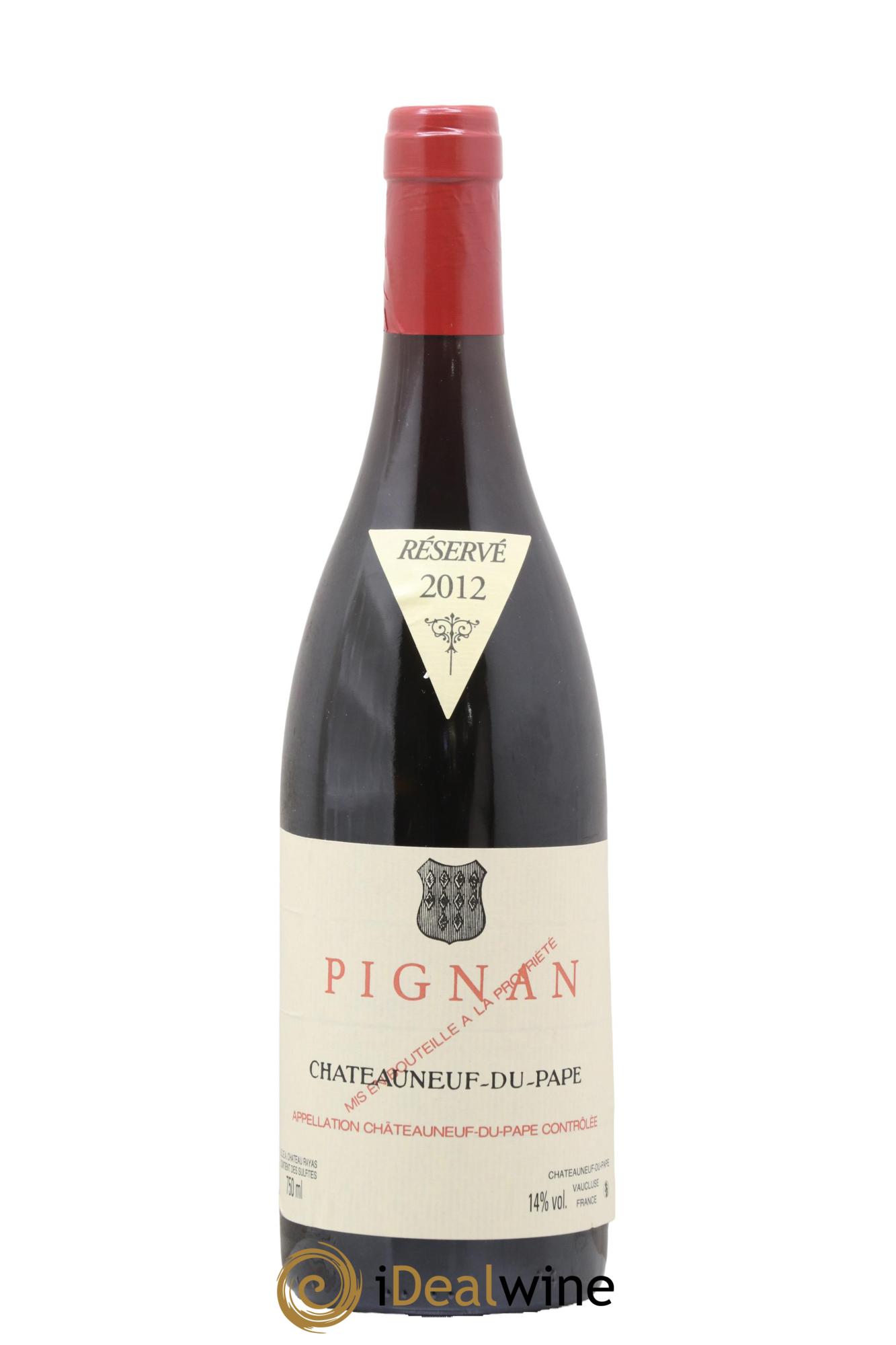 Châteauneuf-du-Pape Pignan Emmanuel Reynaud 2012 - Lot de 1 bouteille - 0
