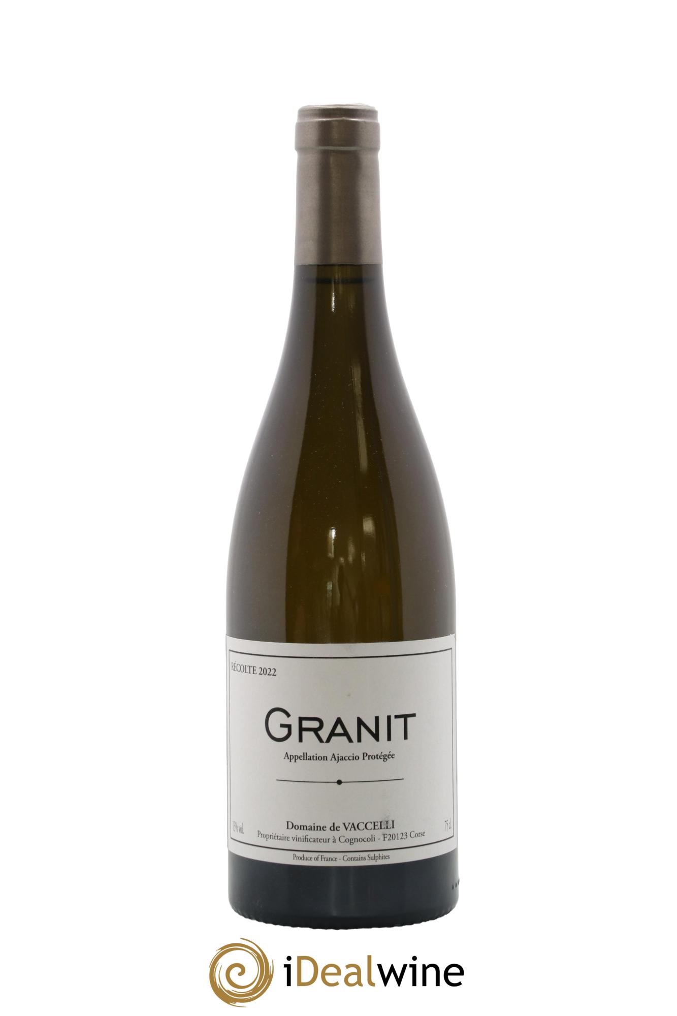 Ajaccio Granit Vaccelli 2022 - Lot de 1 bouteille - 0