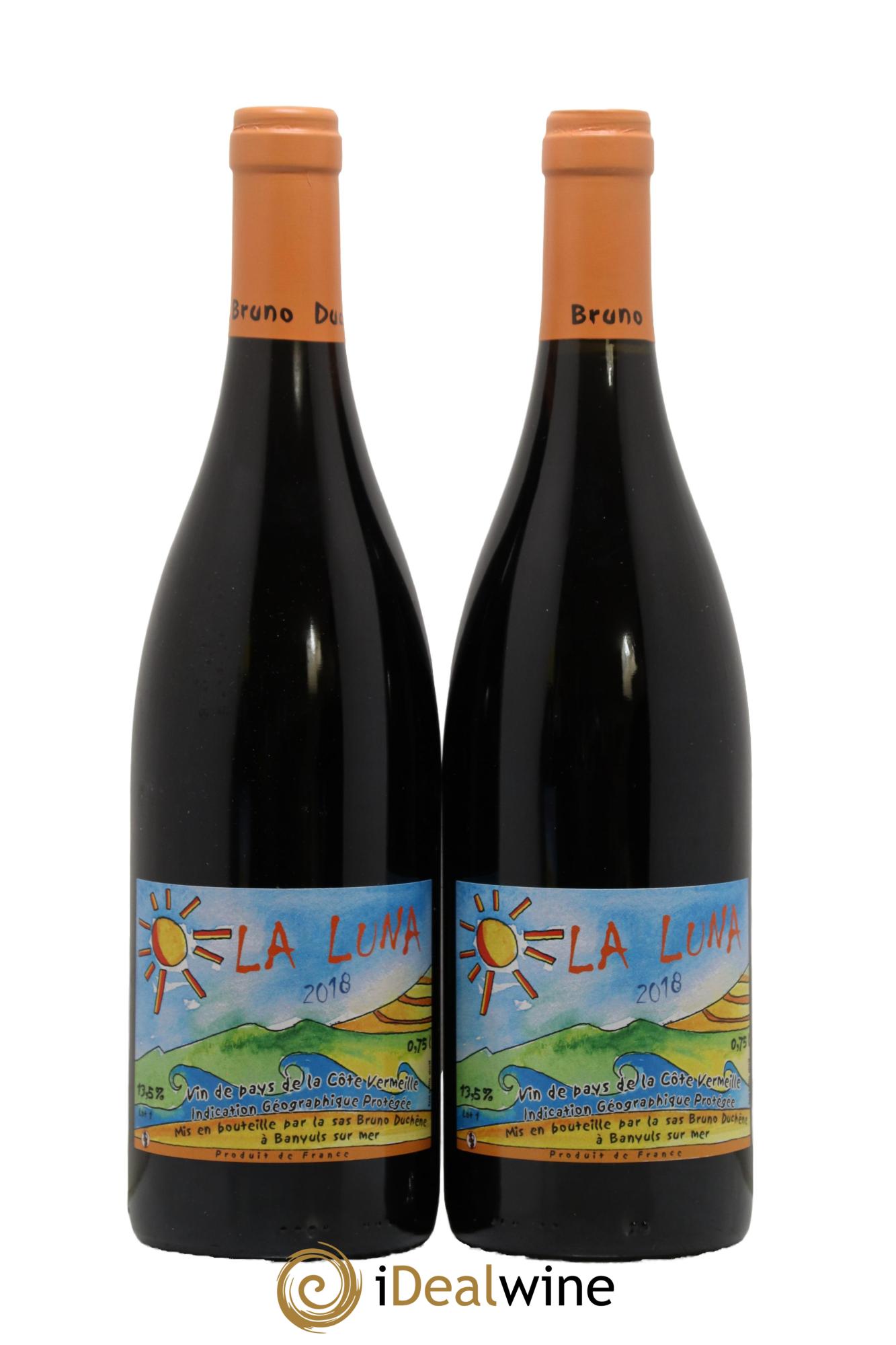 Languedoc Vin de Pays de la Côte Vermeille La Luna Domaine Bruno Duchêne 2018 - Lot de 2 bouteilles - 0