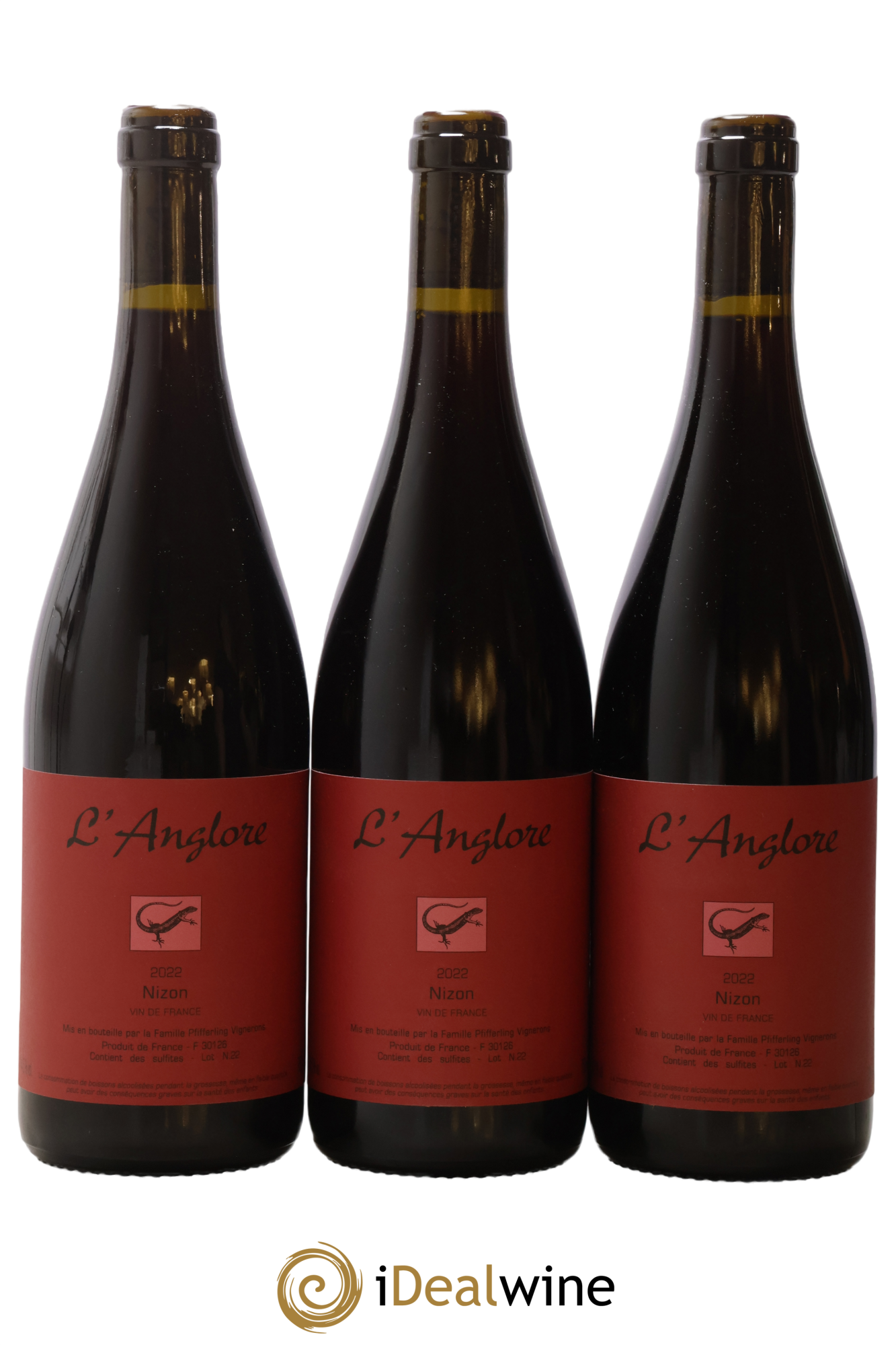 Vin de France Nizon L'Anglore 2022 - Lot de 3 bouteilles - 0