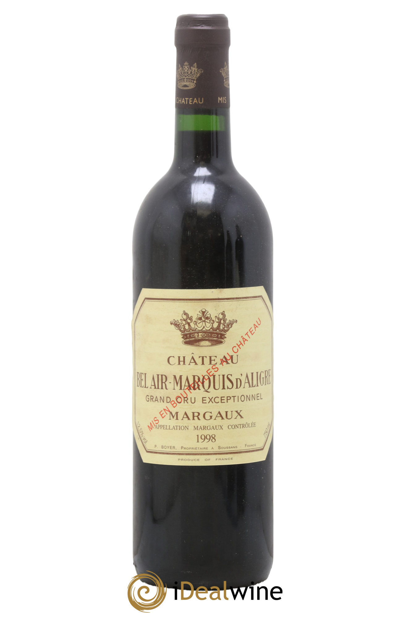 Château Bel Air Marquis d'Aligre 1998 - Lot de 1 bouteille - 0