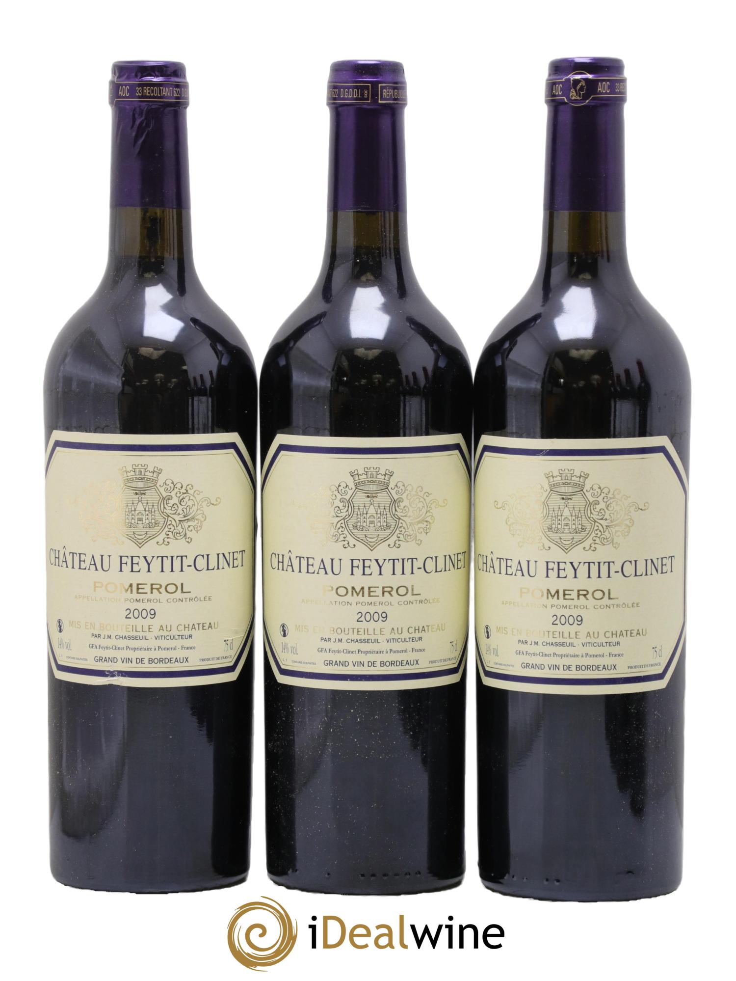 Château Feytit-Clinet 2009 - Lot de 3 bouteilles - 0