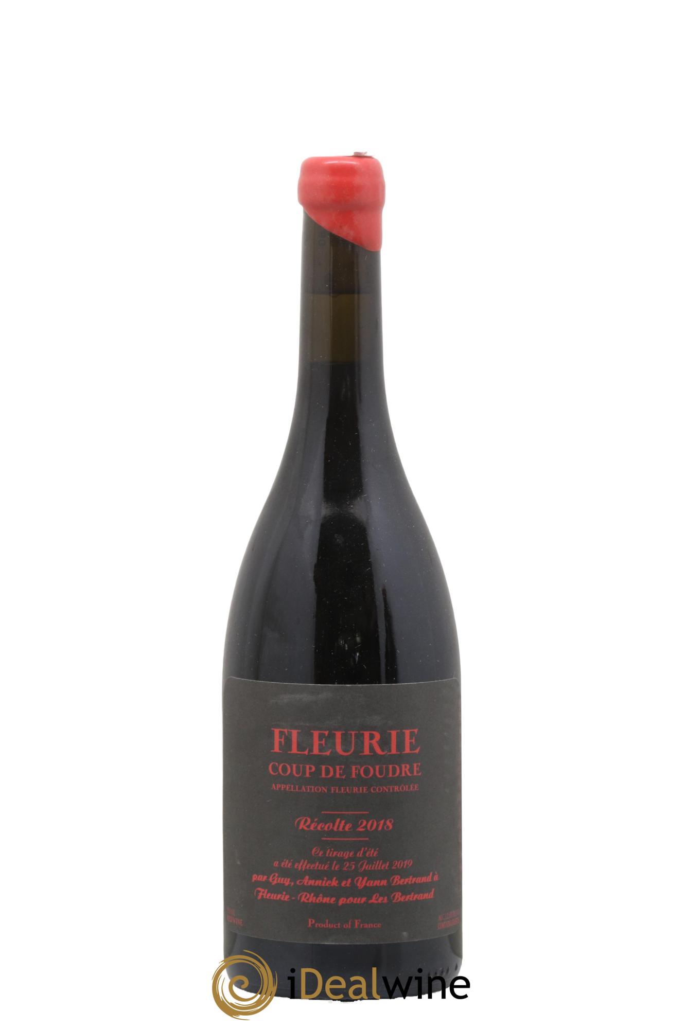 Fleurie Coup de Foudre Yann Bertrand 2018 - Lot de 1 bouteille - 0