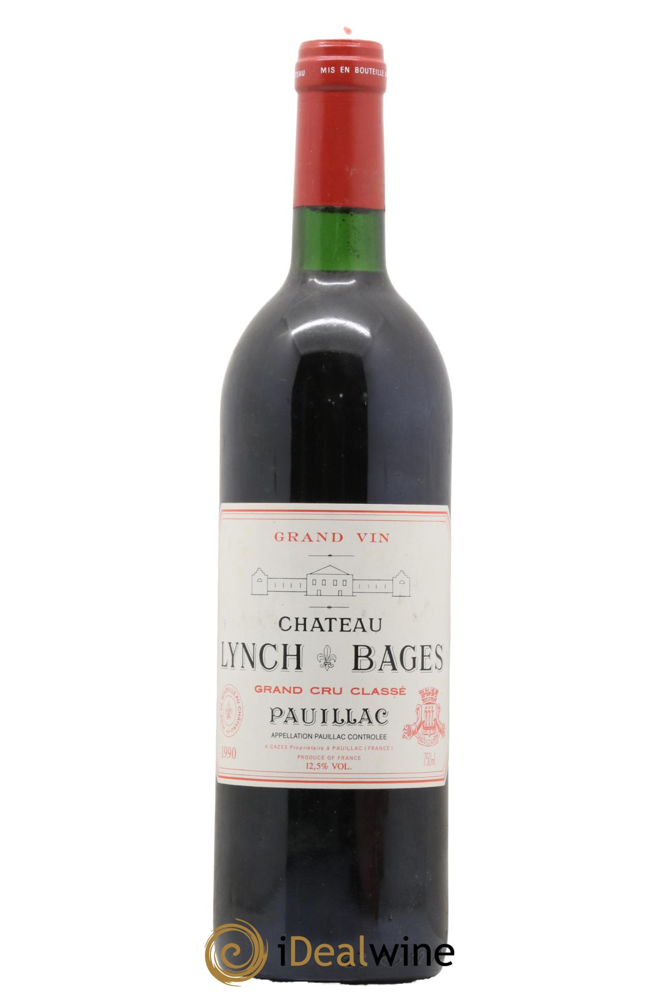 Château Lynch Bages 5ème Grand Cru Classé 1990 - Lot de 1 bouteille - 0