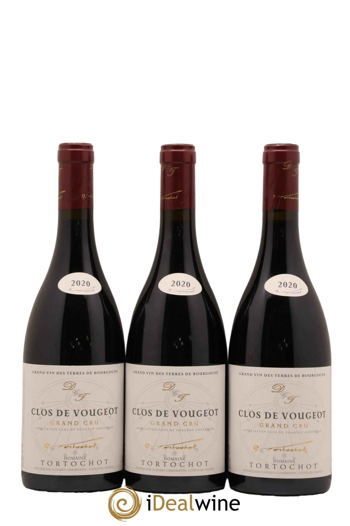 Clos de Vougeot Grand Cru Tortochot (Domaine) 2020 - Lot de 3 bouteilles - 0