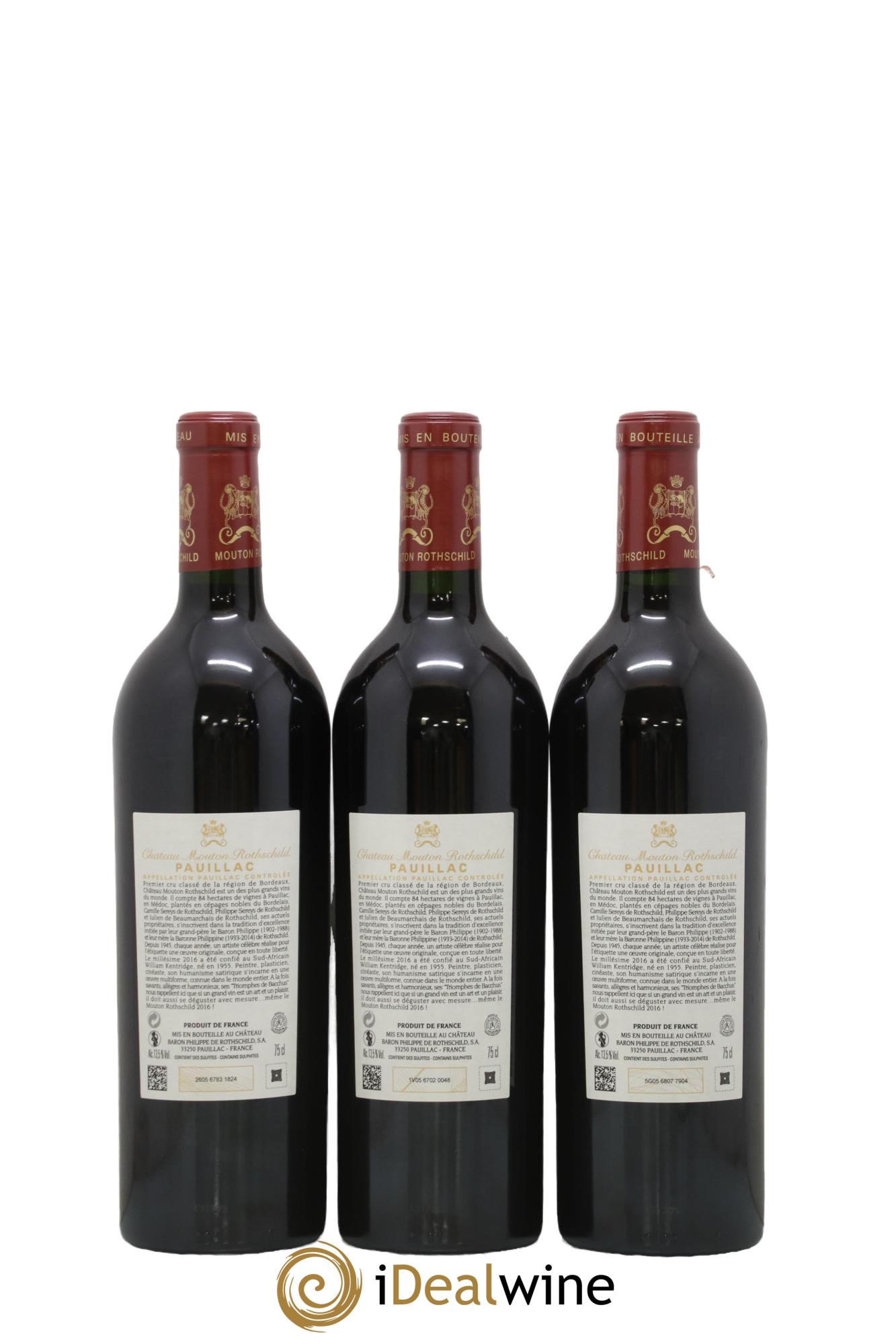 Château Mouton Rothschild 1er Grand Cru Classé 2016 - Lotto di 6 bottiglie - 5