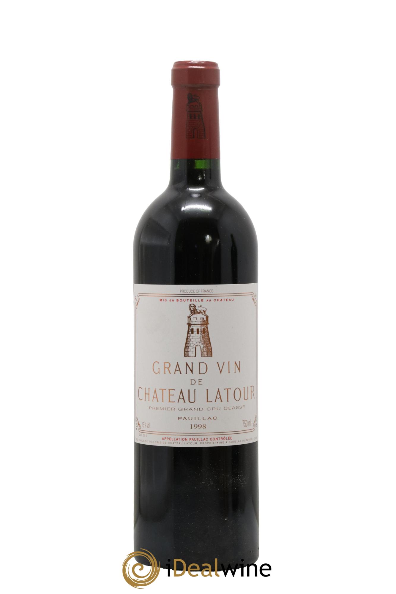 Château Latour 1er Grand Cru Classé 1998 - Lot de 1 bouteille - 0