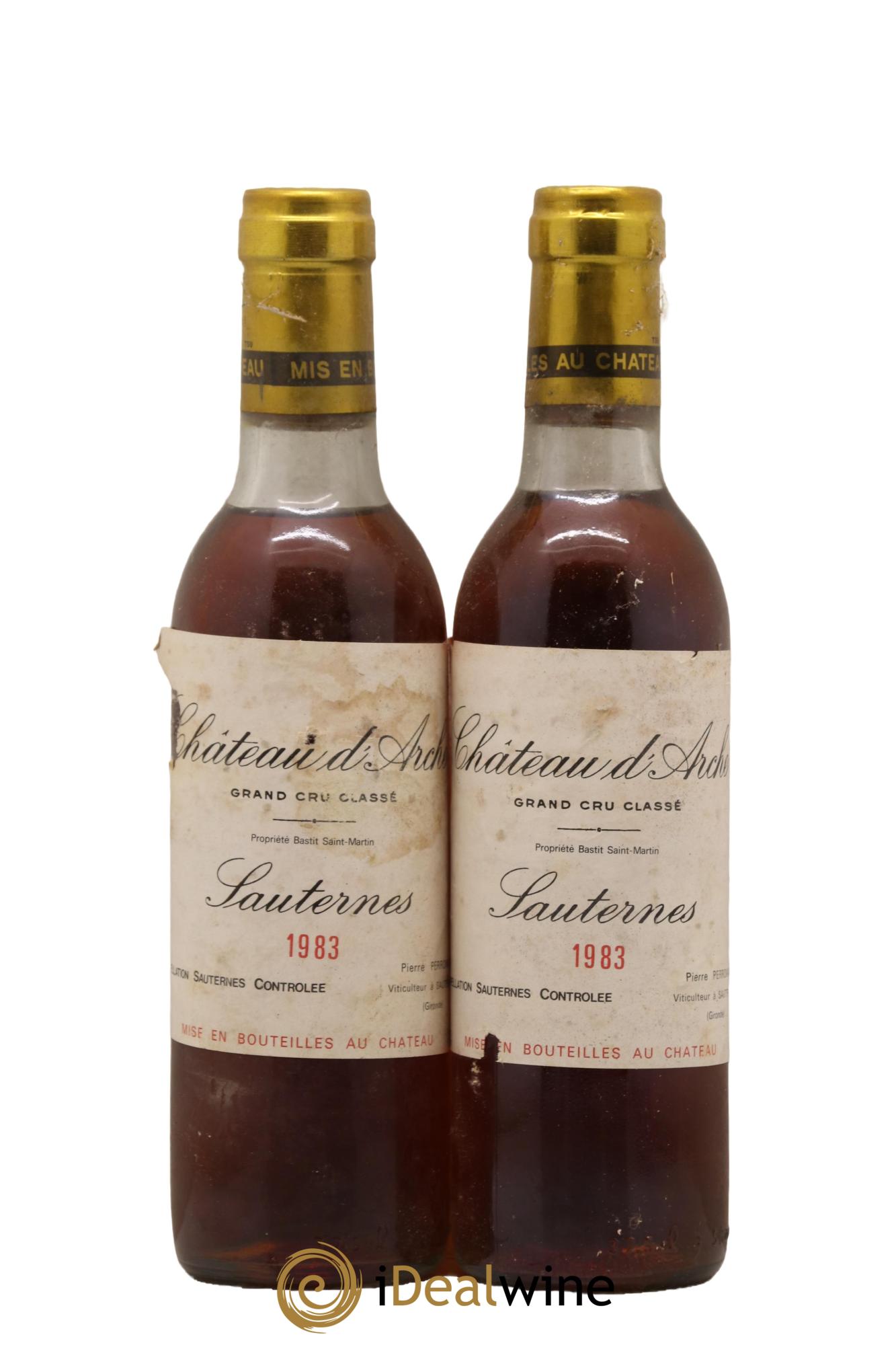 Château d' Arche 2ème Grand Cru Classé 1983 - Posten von 2 Demi-Flaschen - 0