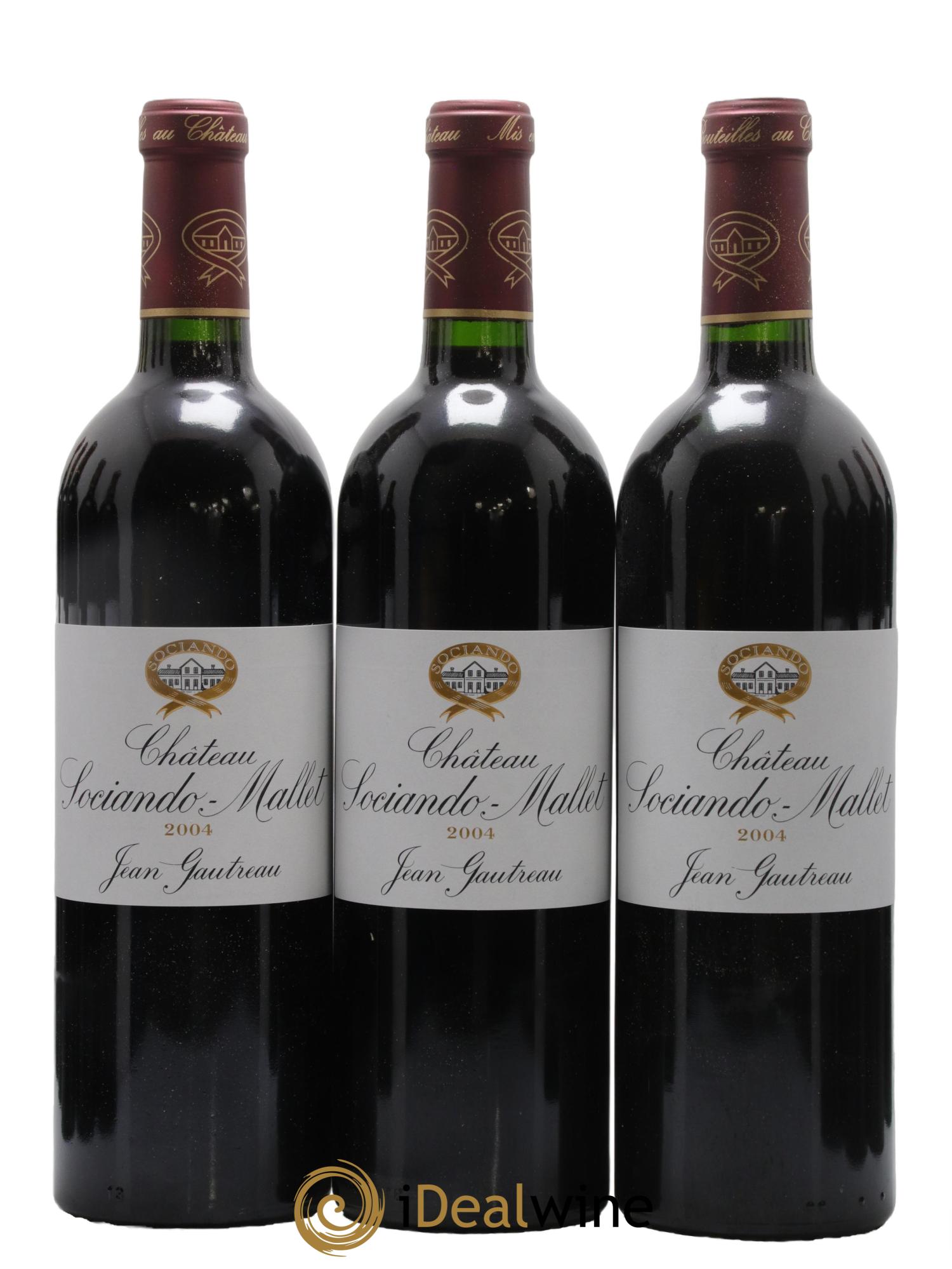 Château Sociando Mallet 2004 - Lot de 12 bouteilles - 1