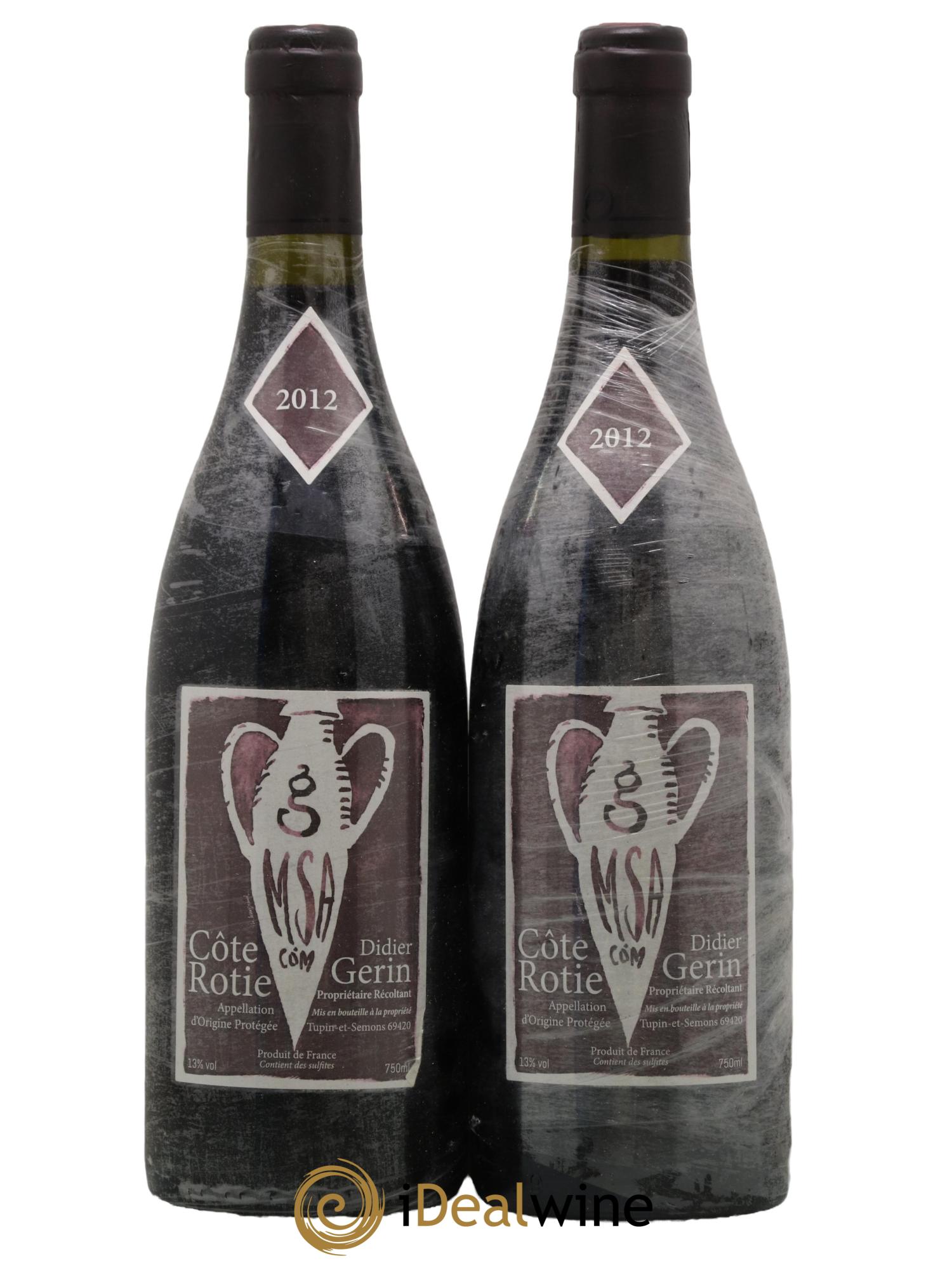 Côte-Rôtie Didier Gerin 2012 - Lot de 2 bouteilles - 0