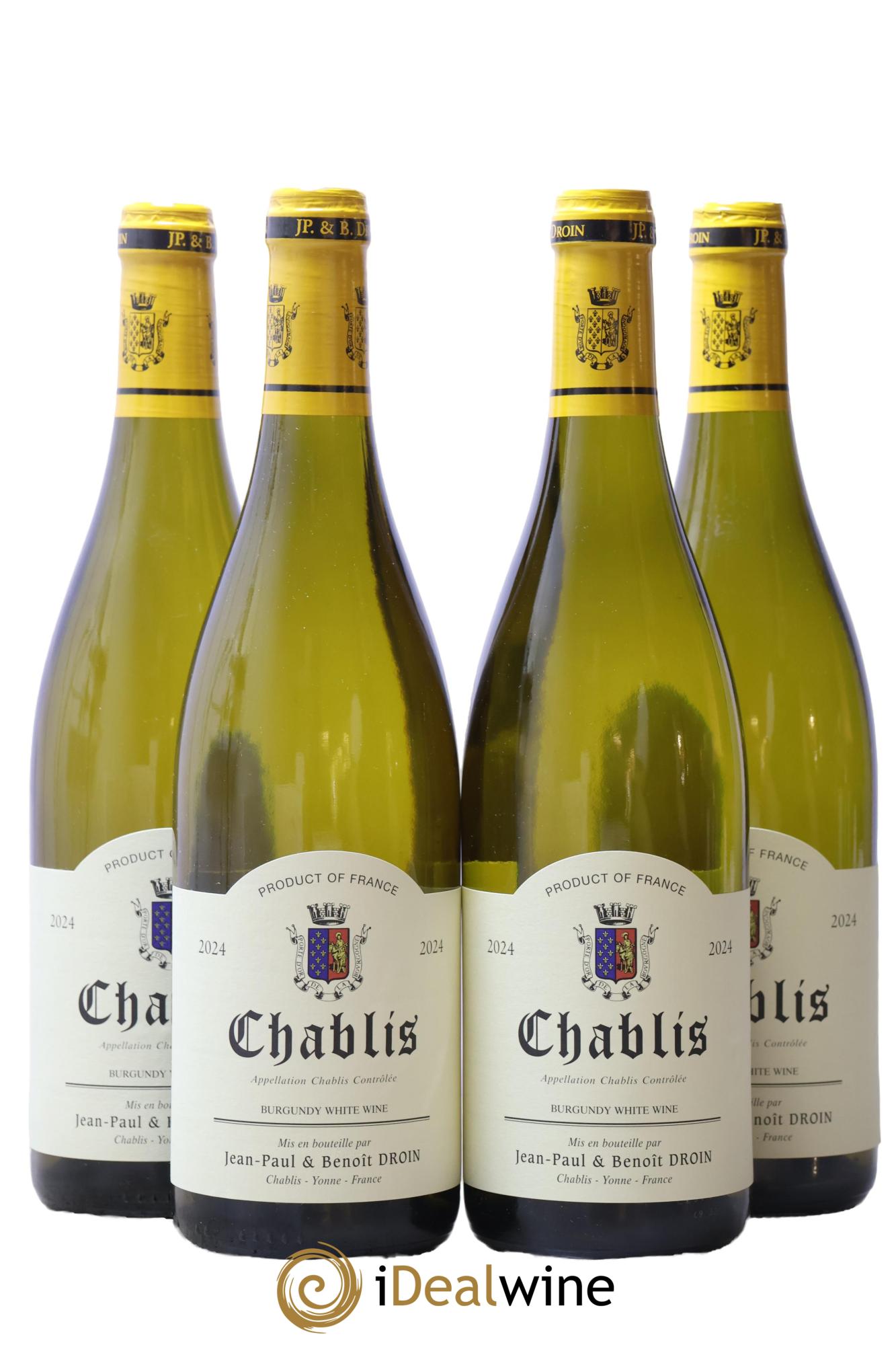 Chablis Jean-Paul & Benoît Droin (Domaine) 2024 - Lot de 4 bouteilles - 0