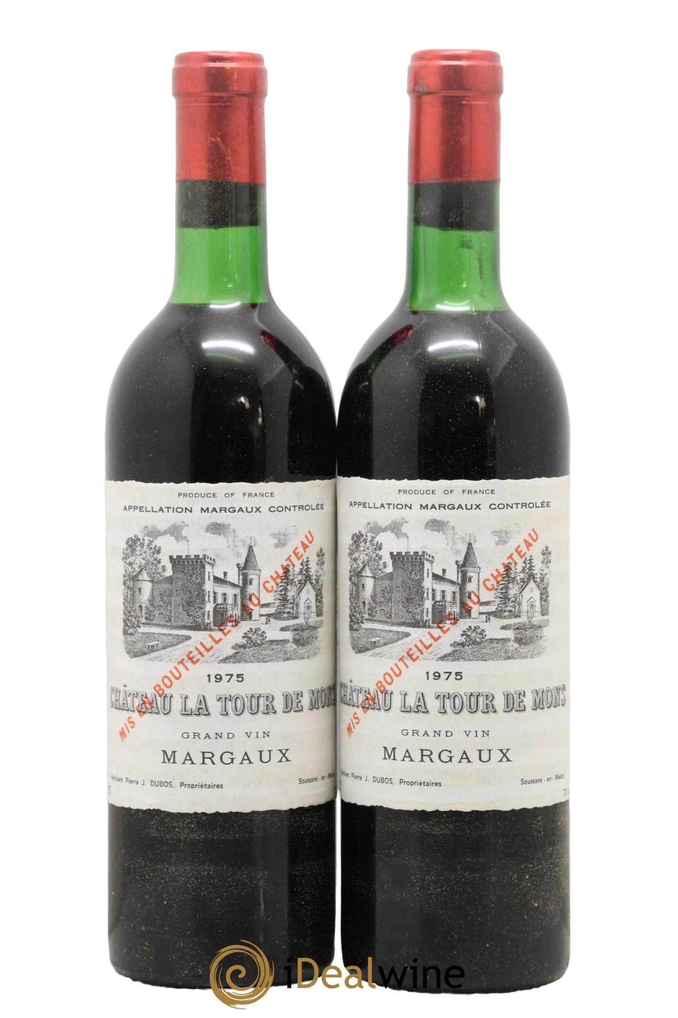 Château la Tour de Mons Cru Bourgeois 1975 - Posten von 2 Flaschen - 0
